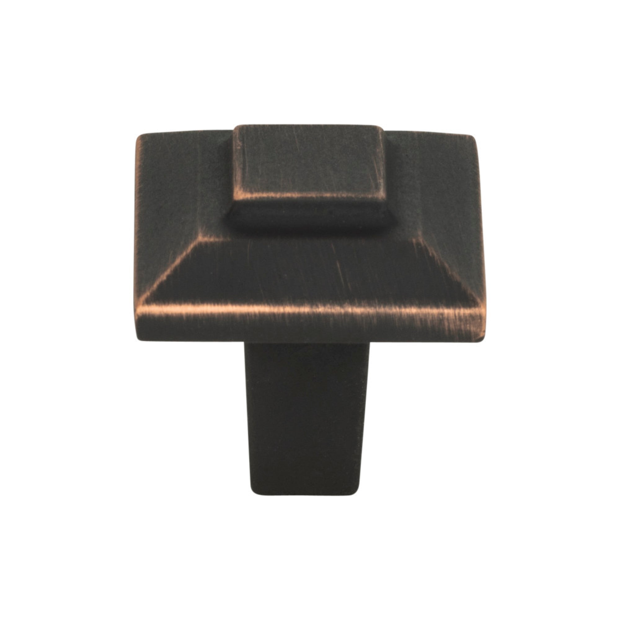 Trocadero Square Knob - Venetian Bronze