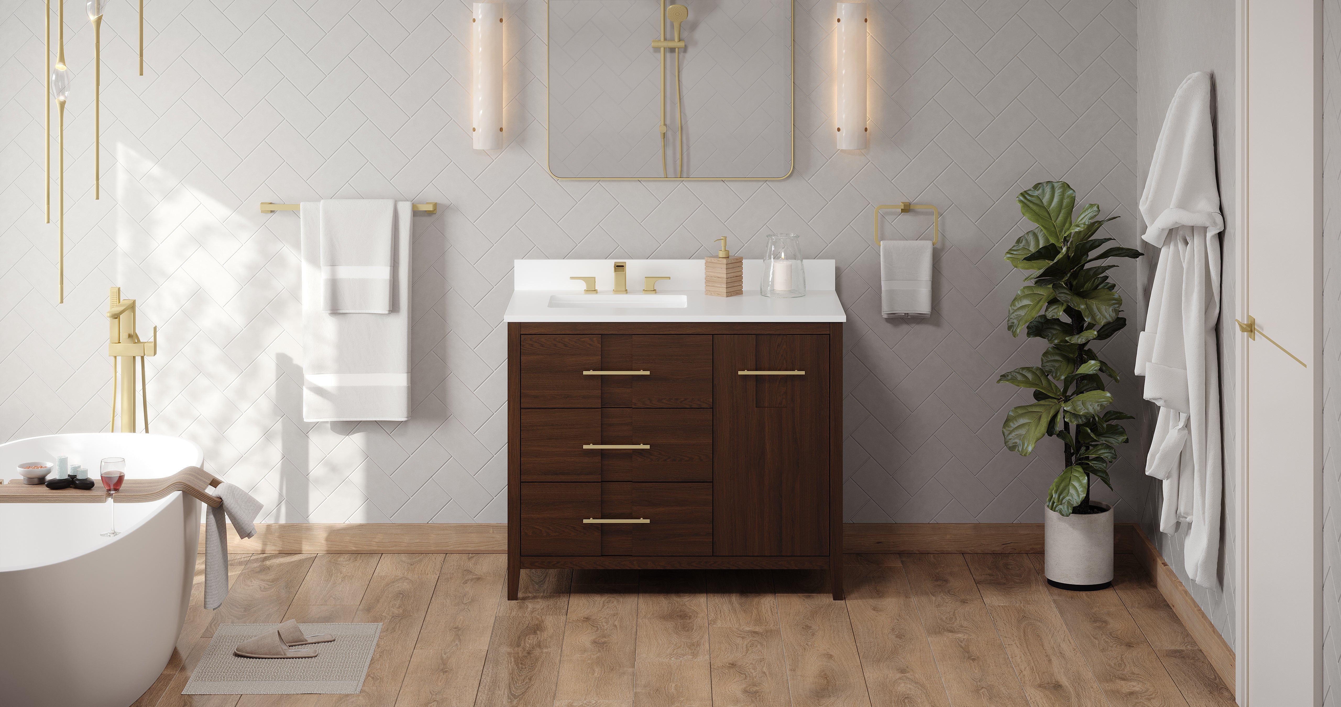 42" Katara Vanity – Left Offset