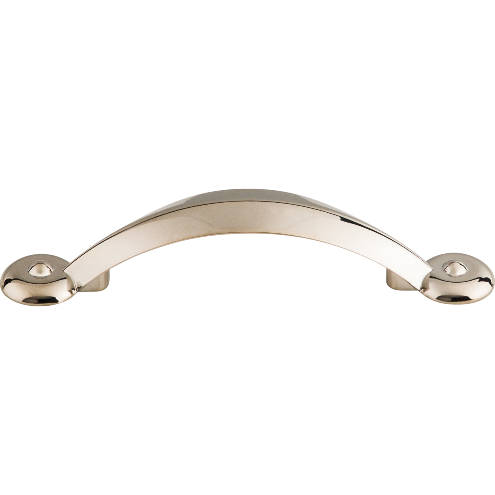 Angle 3" Center to Center Bar Pull - Polished Nickel