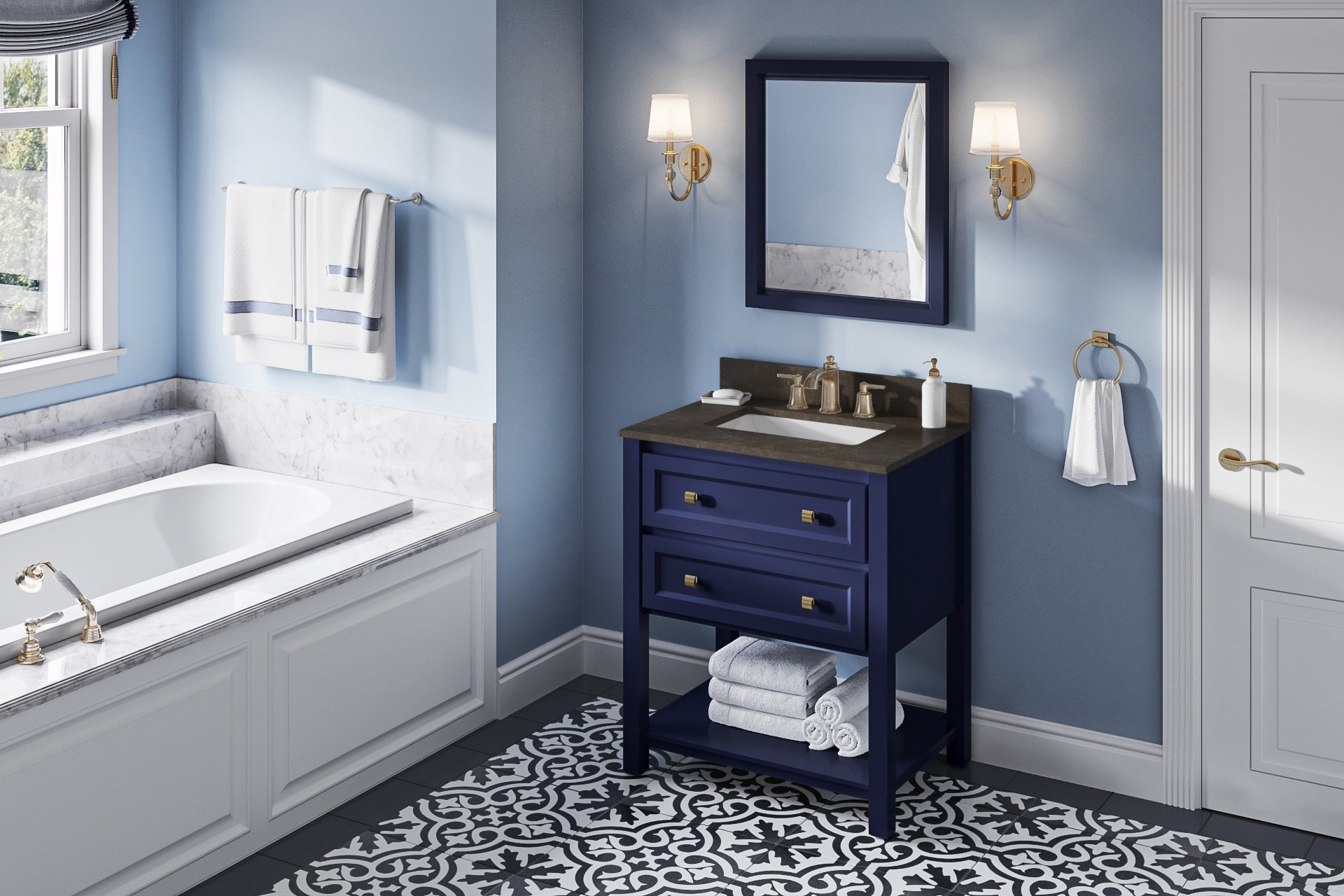 30" Adler Vanity – Hale Blue
