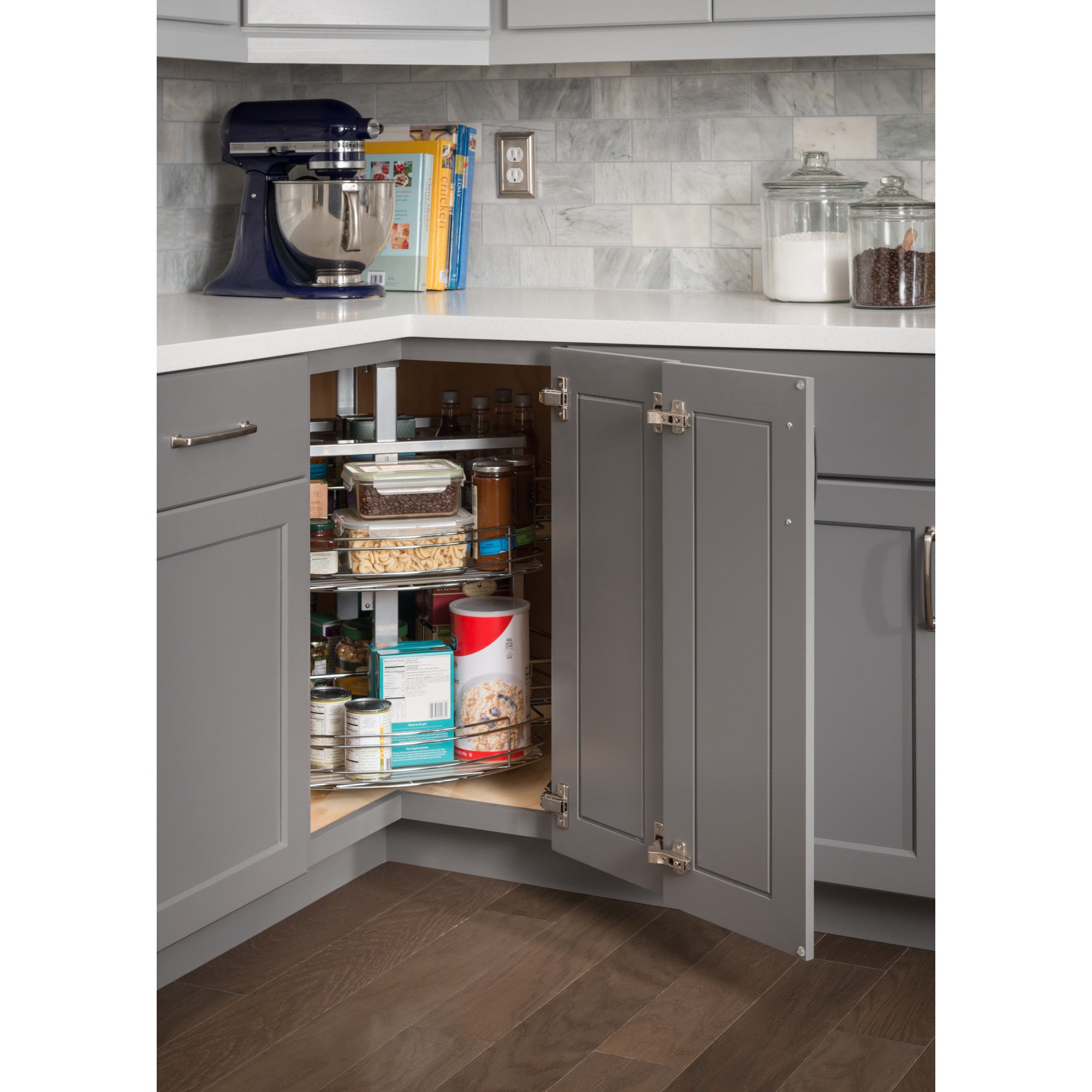 Easy 360 Lazy Susan Rotating Corner Organizer