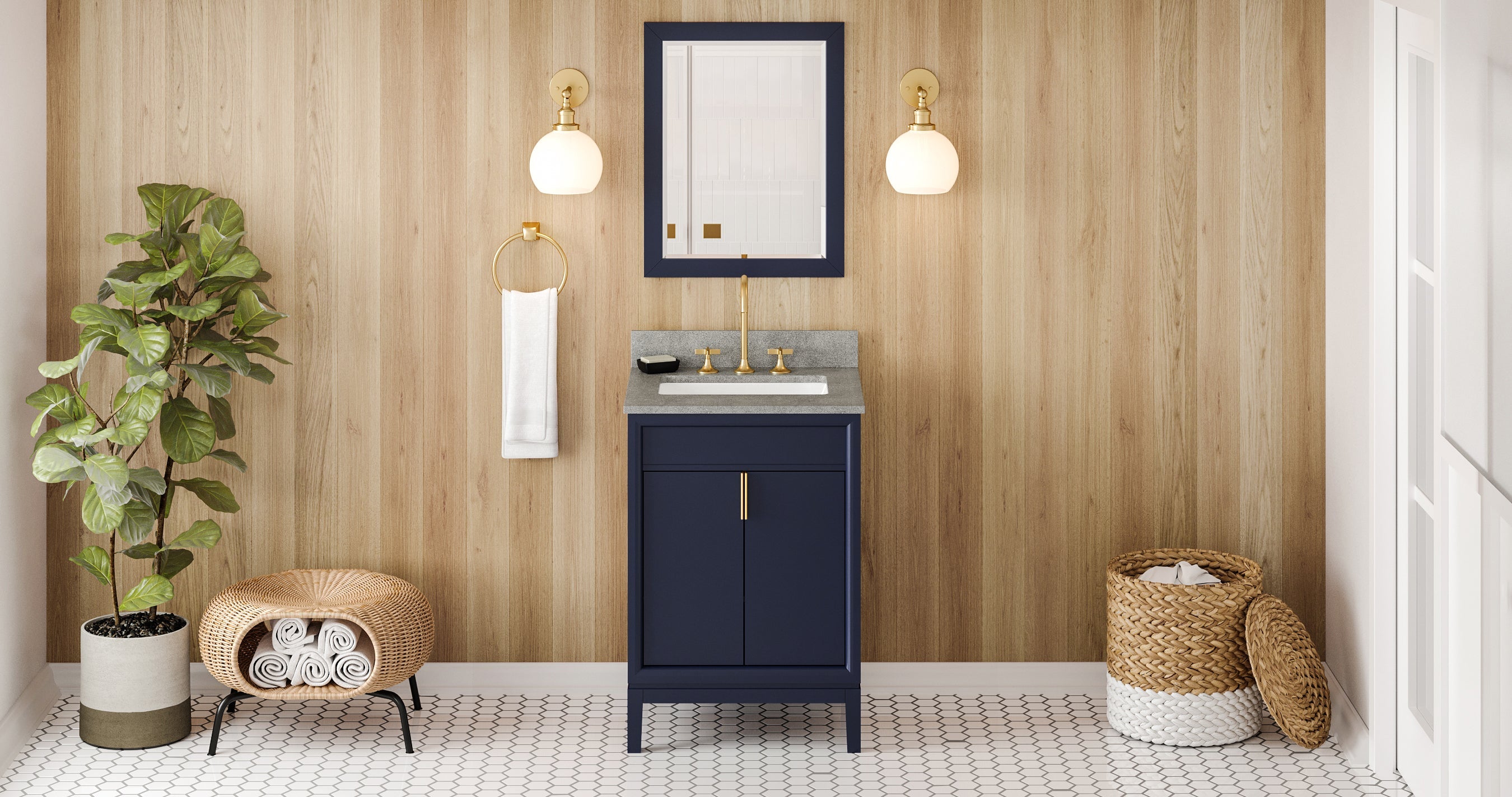 24" Theodora Vanity – Hale Blue