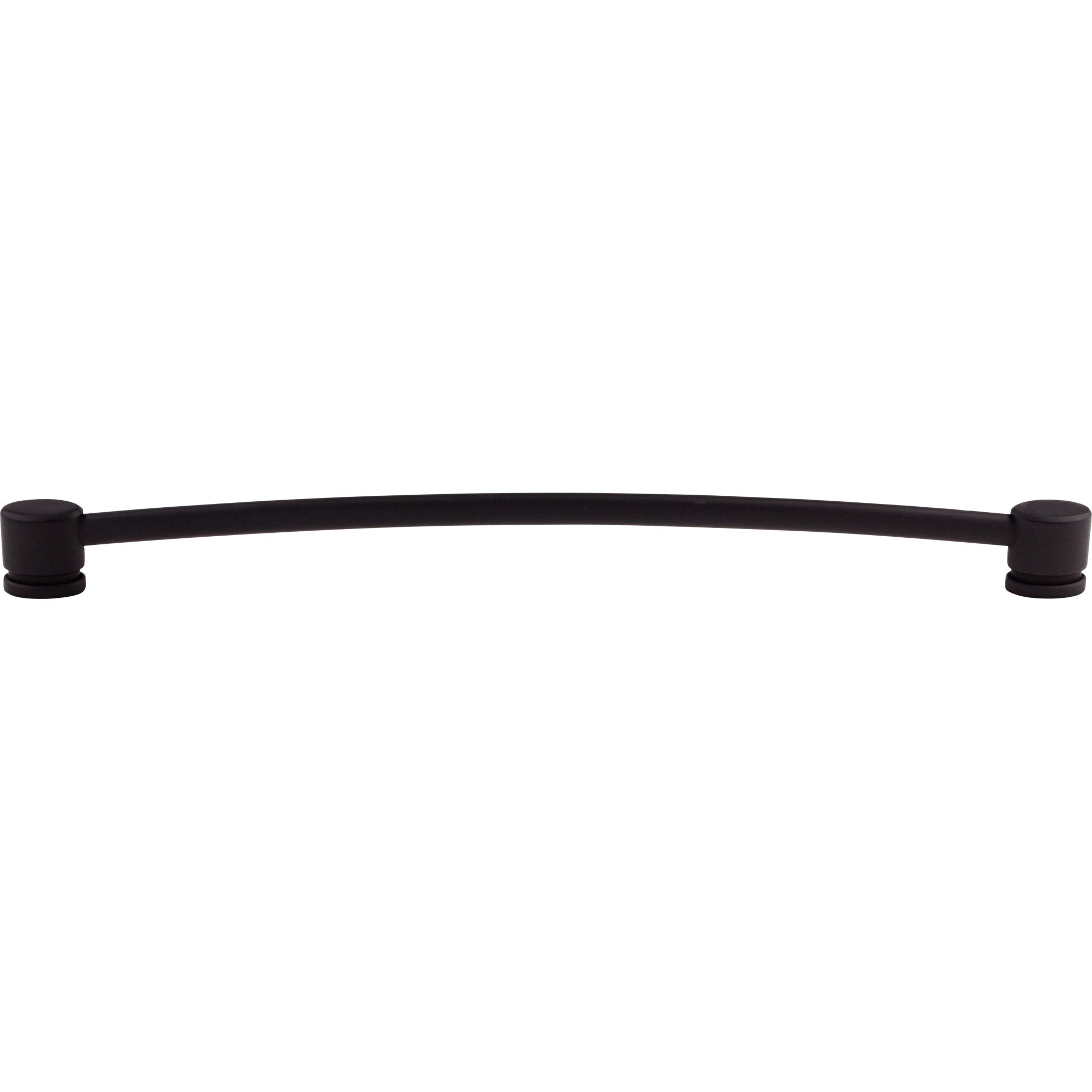 Oval Thin Bar Pull - Flat Black