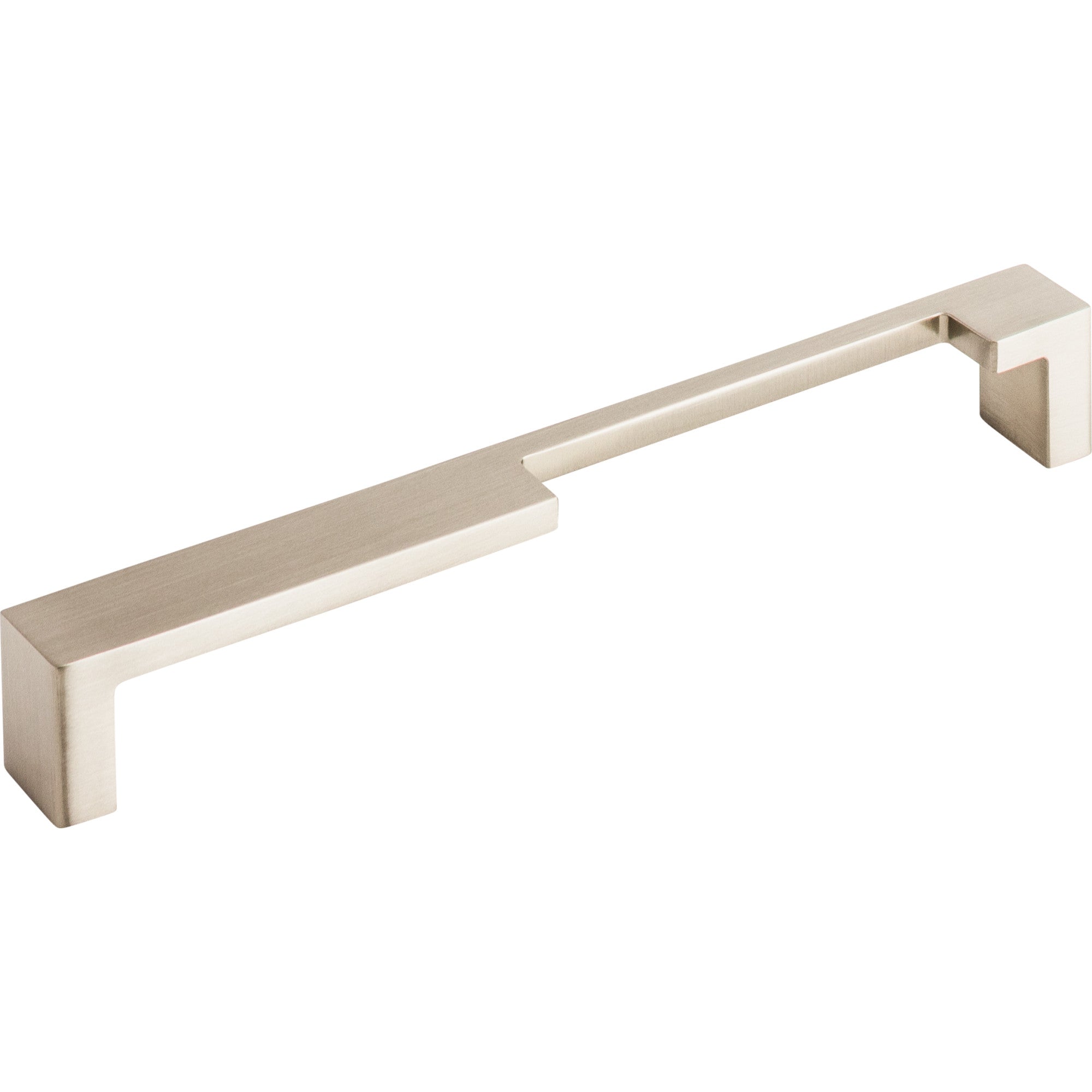 Modern Metro Notch Pull B 7" Center to Center Bar Pull - Brushed Satin Nickel