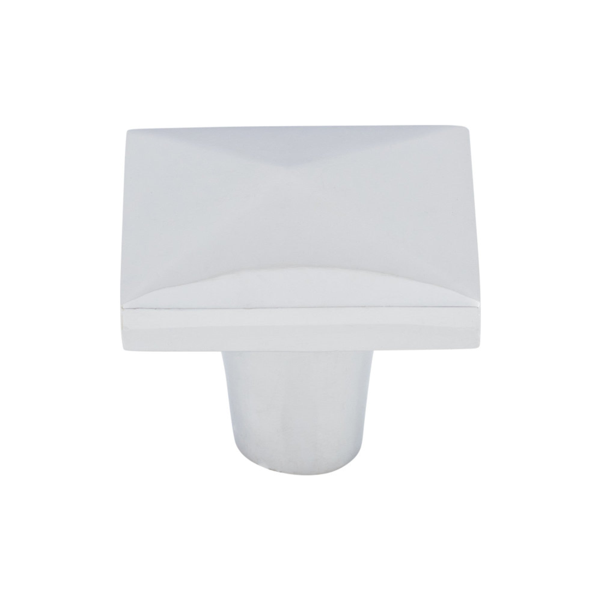 Aspen II 1 1/2" Length Square Knob - Polished Chrome