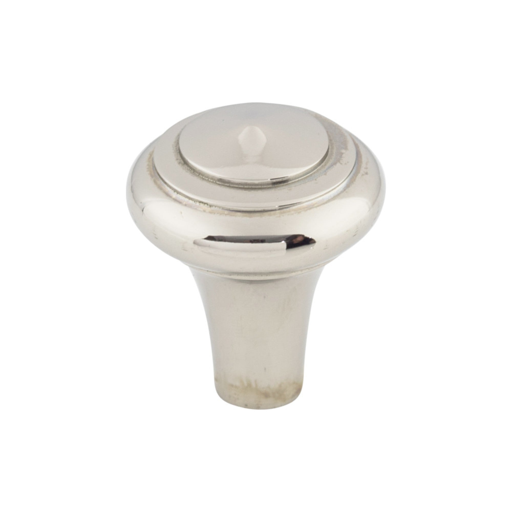 Aspen II Peak Round Knob - Polished Nickel