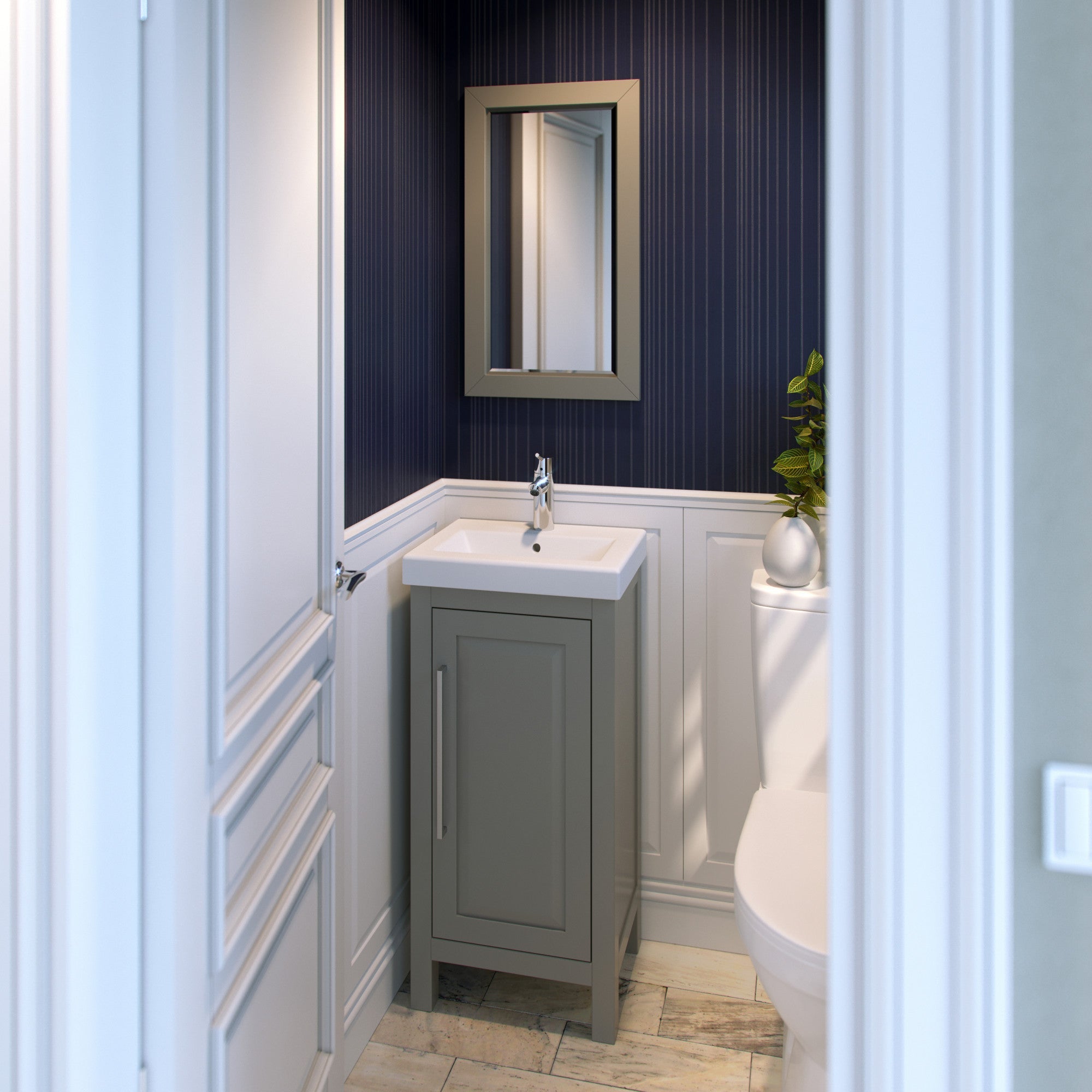18" Cade Vanity - Grey - No Top
