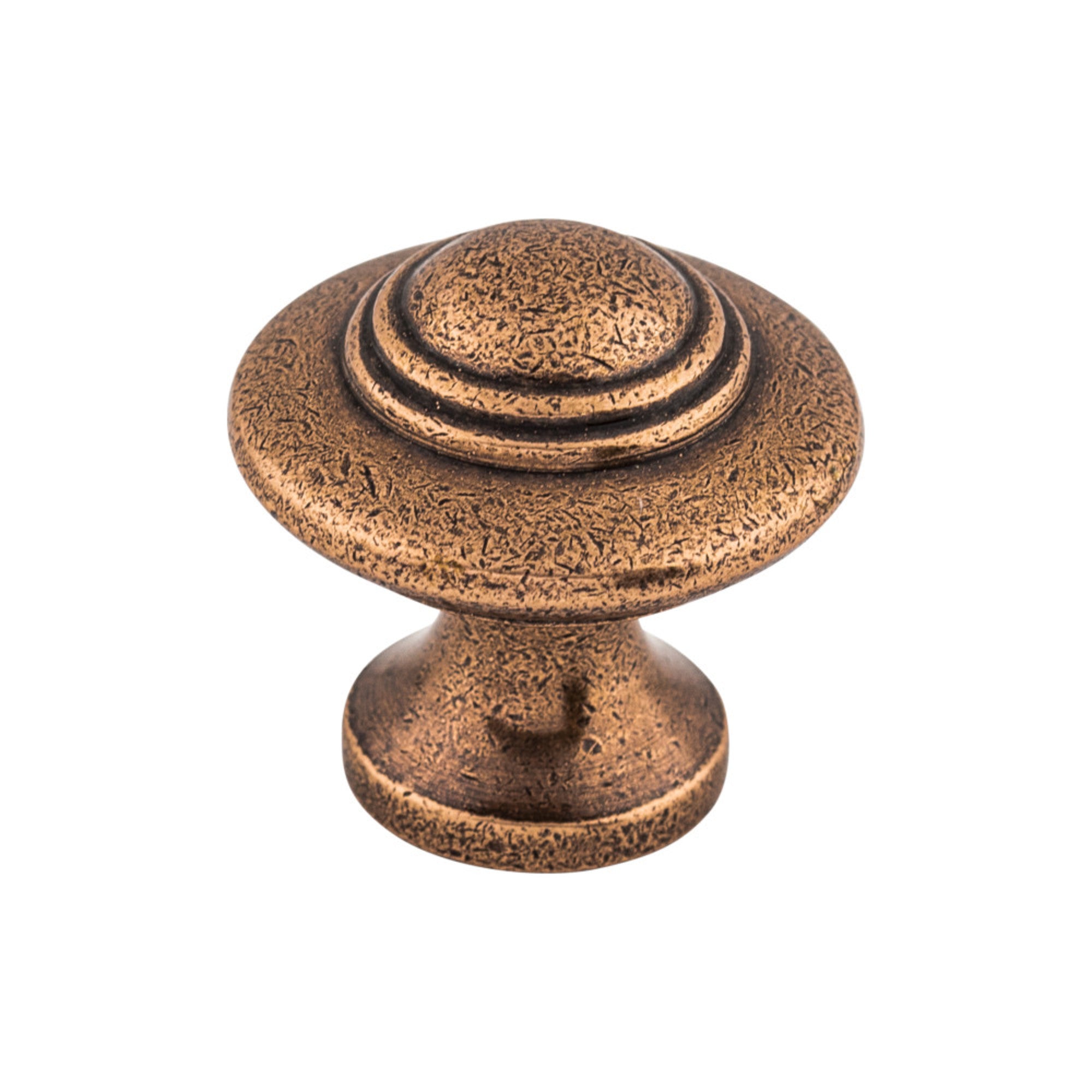 Ascot 1 1/4" Diameter Round Knob - Old English Copper