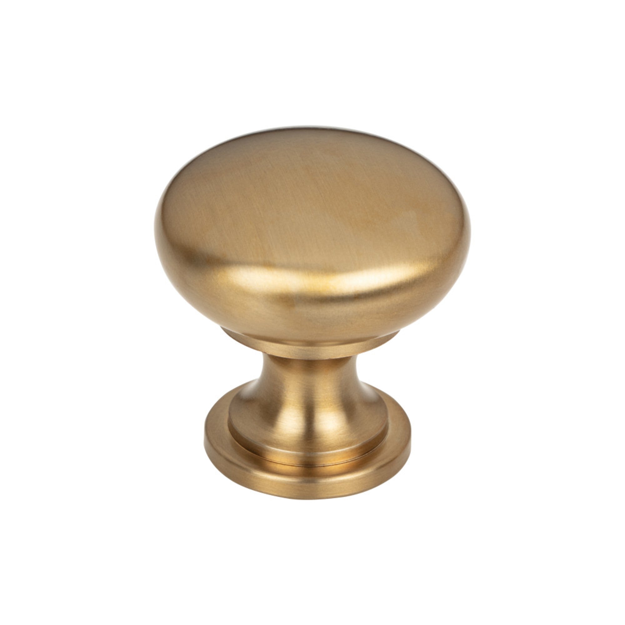 Hollow Round Mushroom Knob - Honey Bronze