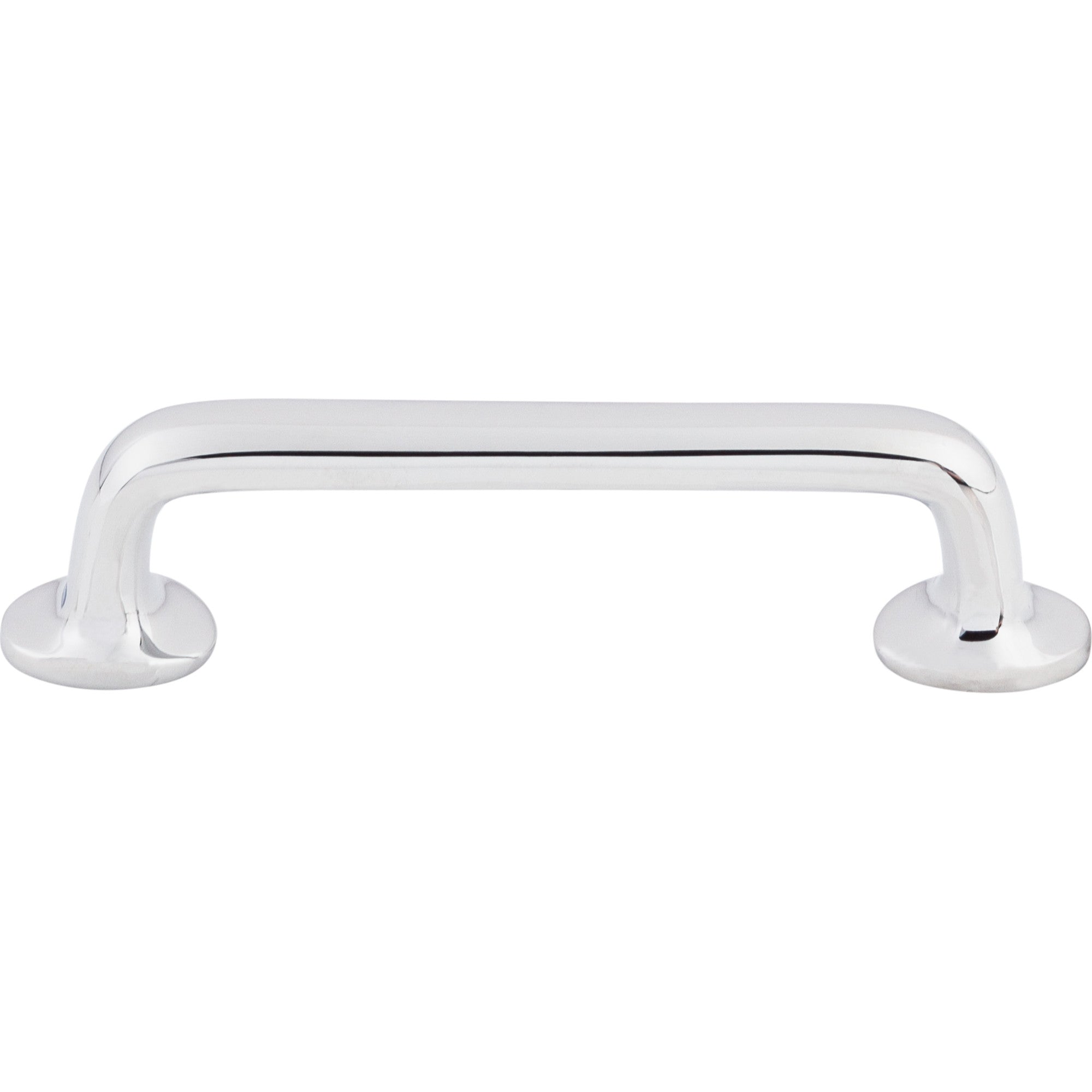Aspen II Rounded 4" Center to Center Bar Pull - Polished Chrome