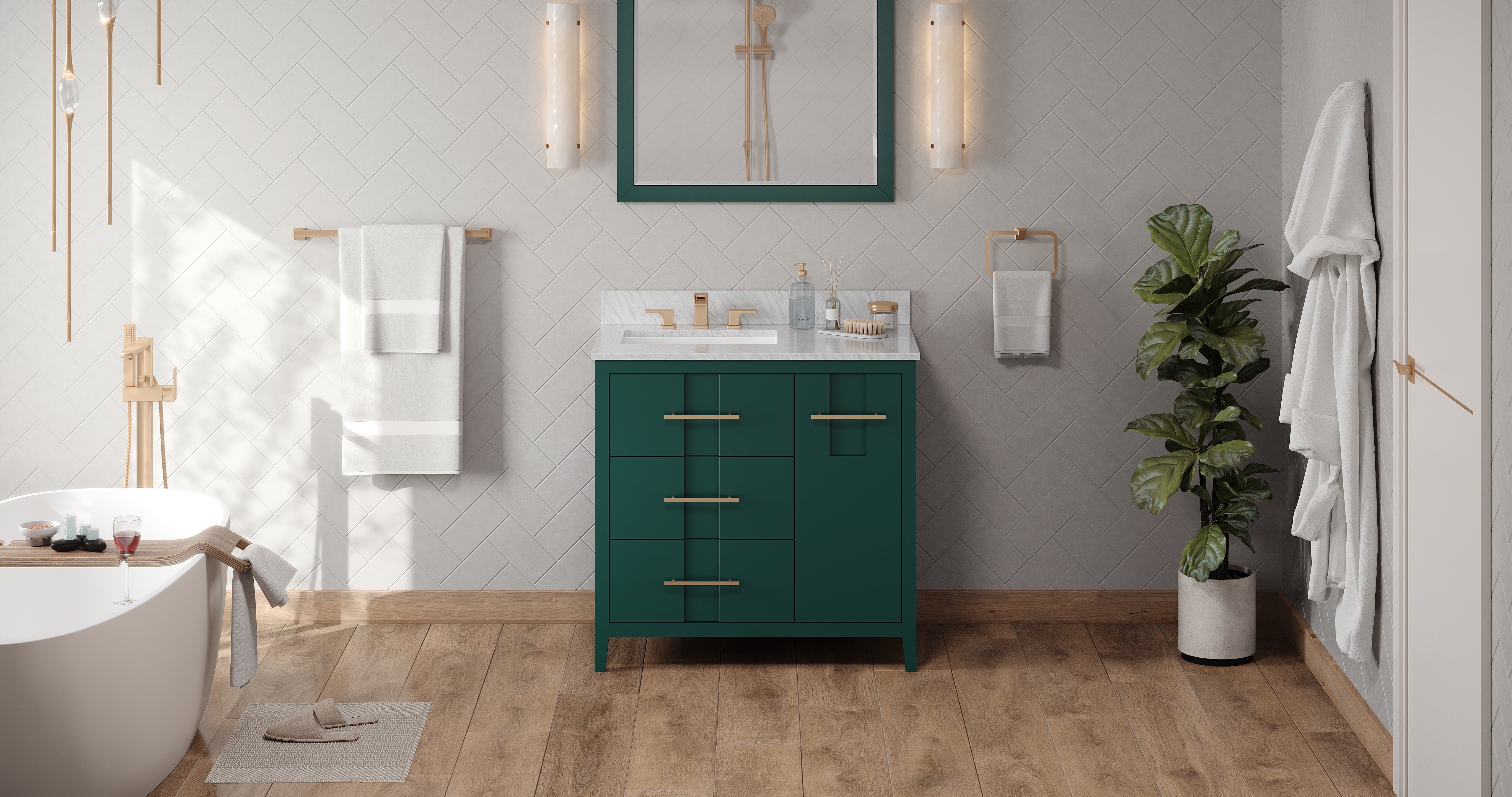 36" Katara Vanity – Left Offset