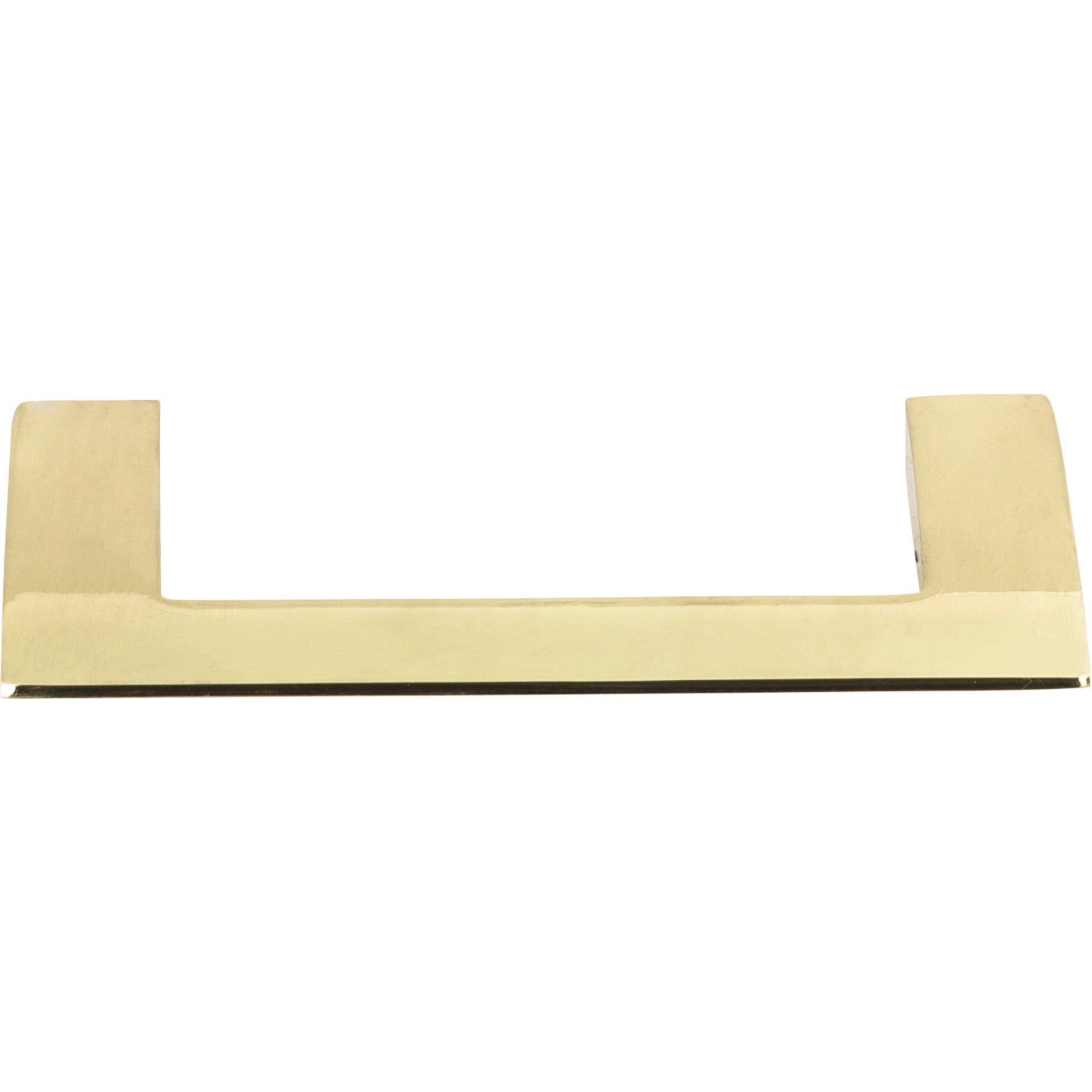 Angled Drop 3 3/4" Center to Center Bar Pull - French Gold