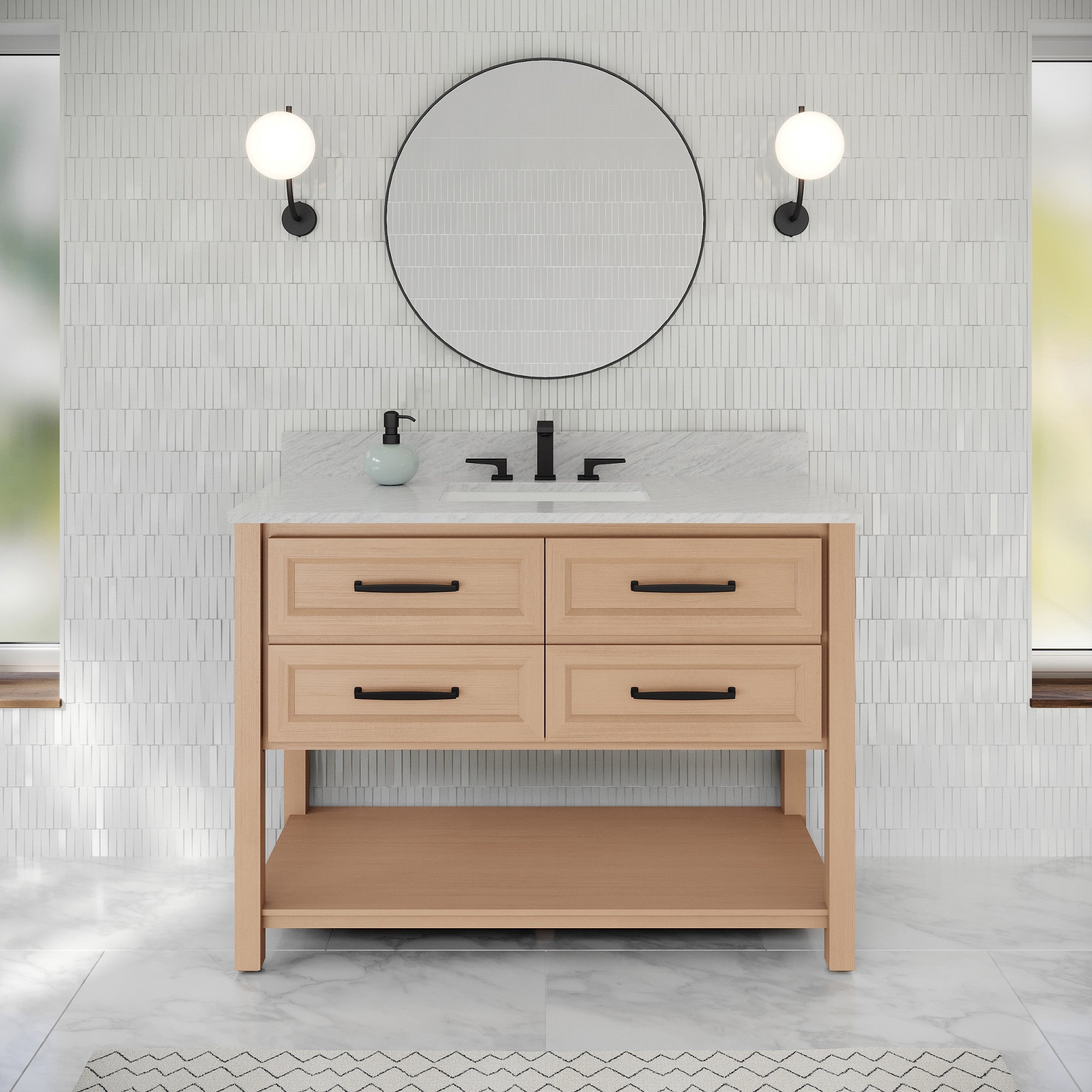 48" Kipling Vanity – Natural Oak