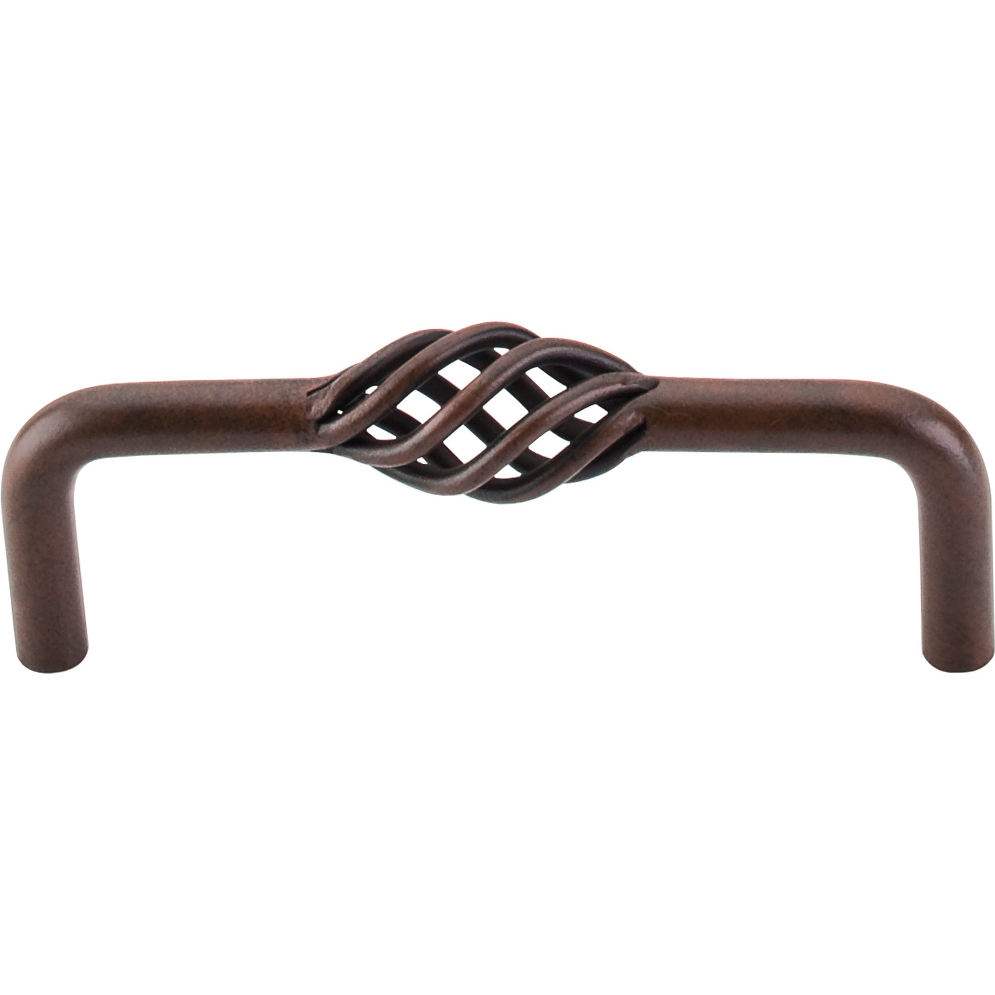 Twisted Wire Bar Pull - Patina Rouge