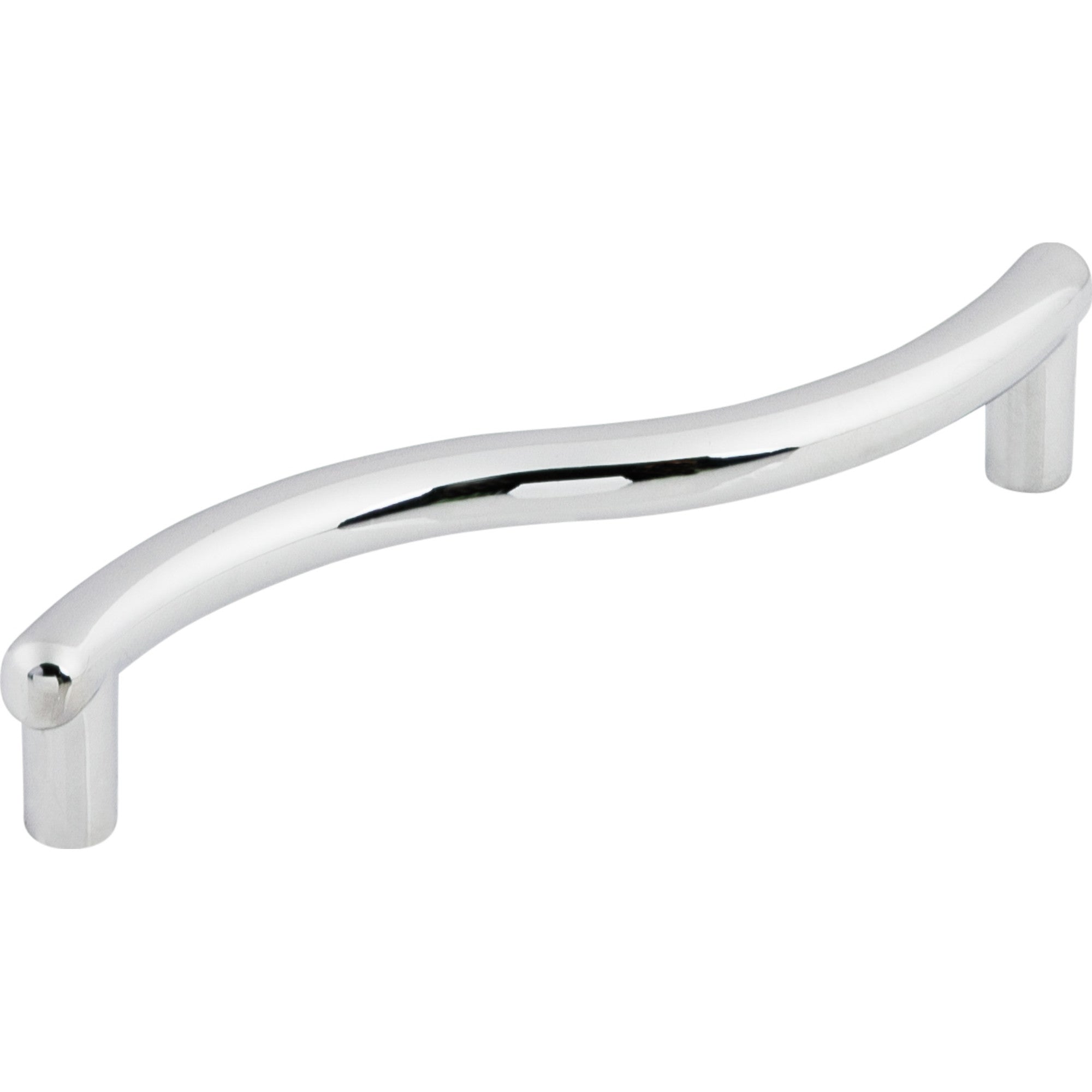 Spiral 3 3/4" Center to Center Bar Pull - Polished Chrome