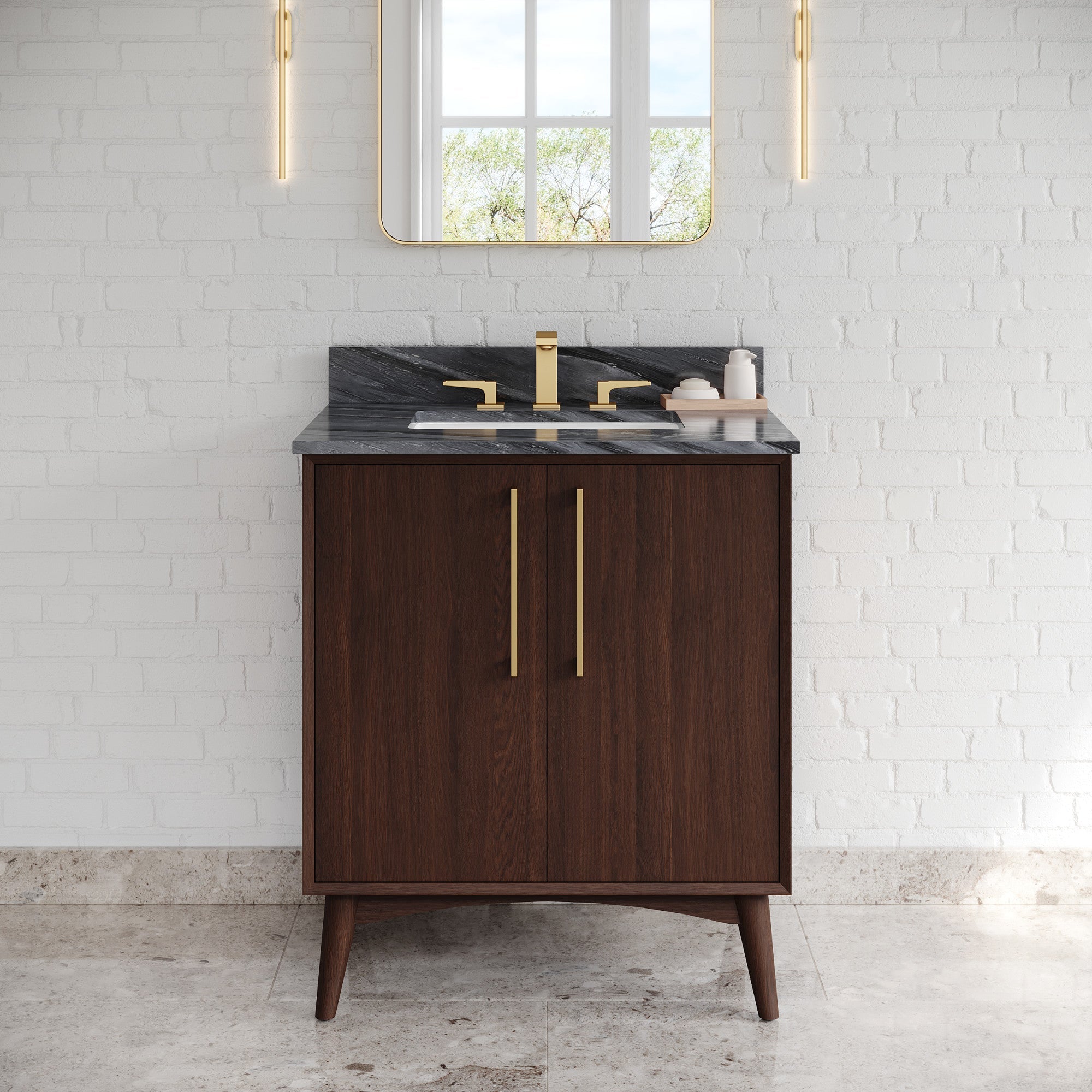 30" Dashwood Vanity – Dark Walnut