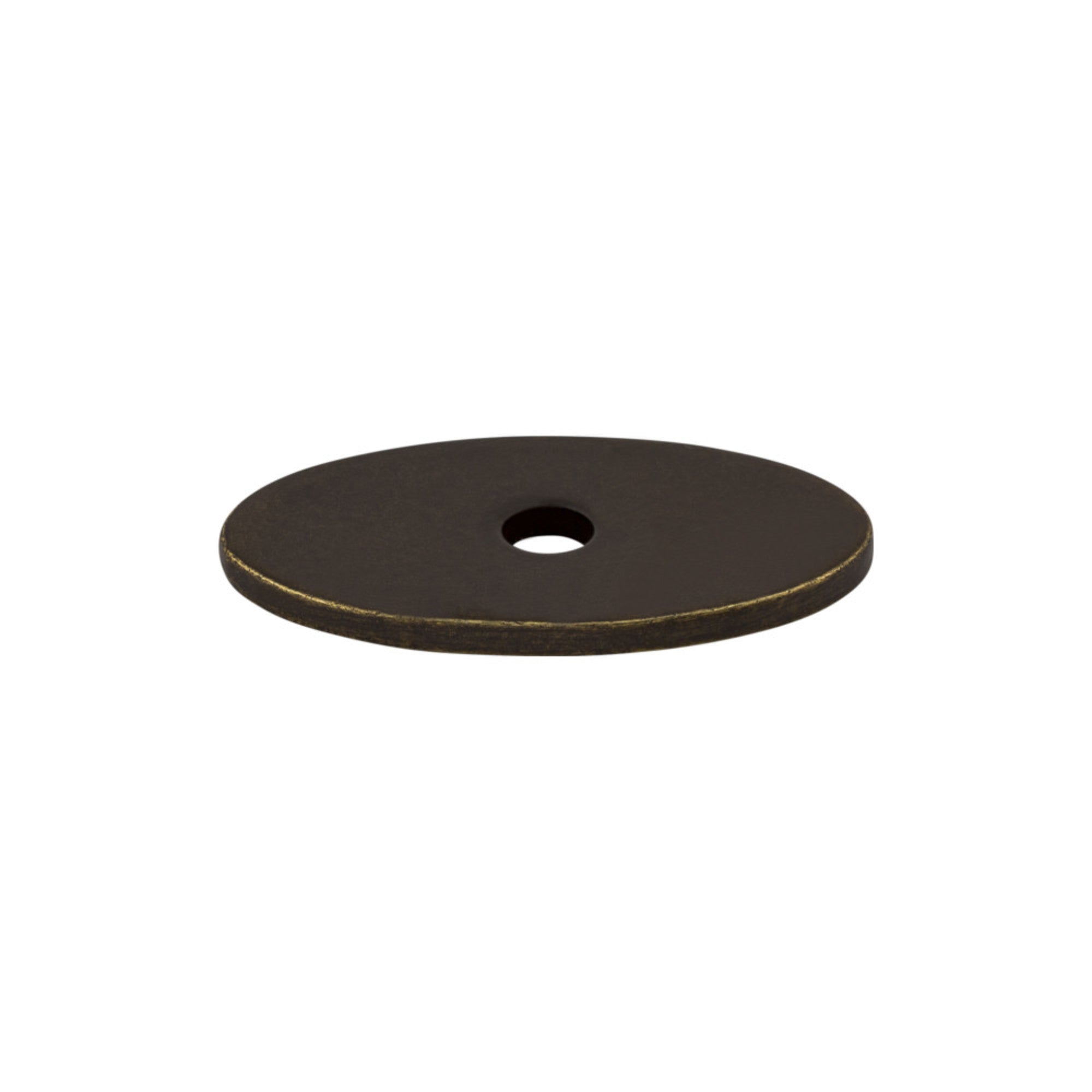 Oval Knob Backplate - German Bronze