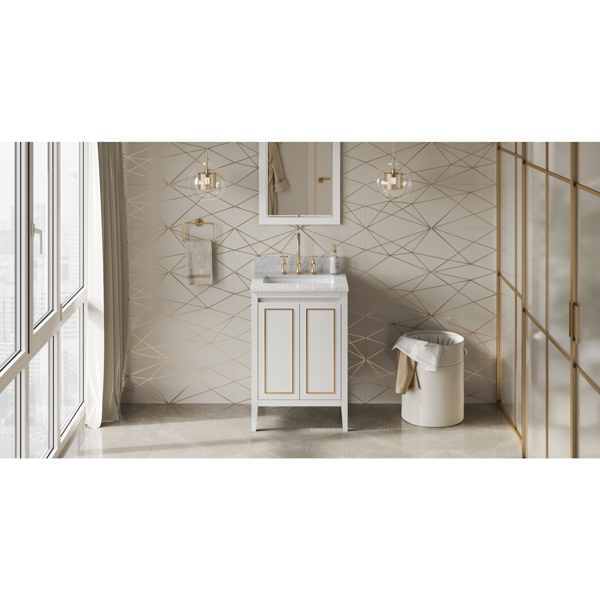 24" Percival Vanity – White