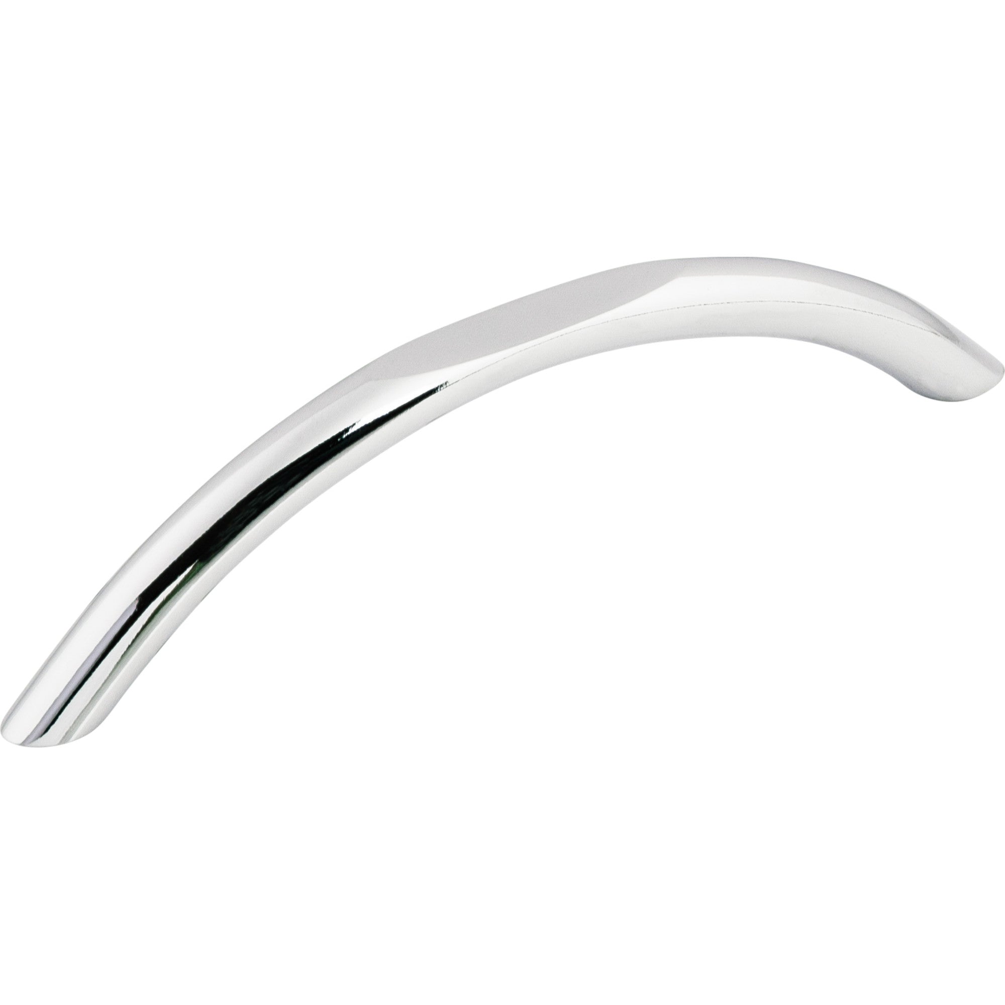 Curved 5 1/16" Center to Center Bar Pull - Polished Chrome