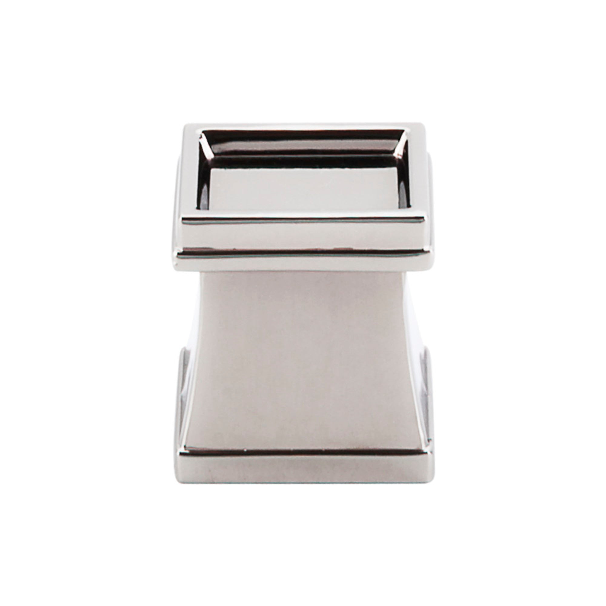 Great Wall 1 1/8" Length Square Knob - Polished Nickel