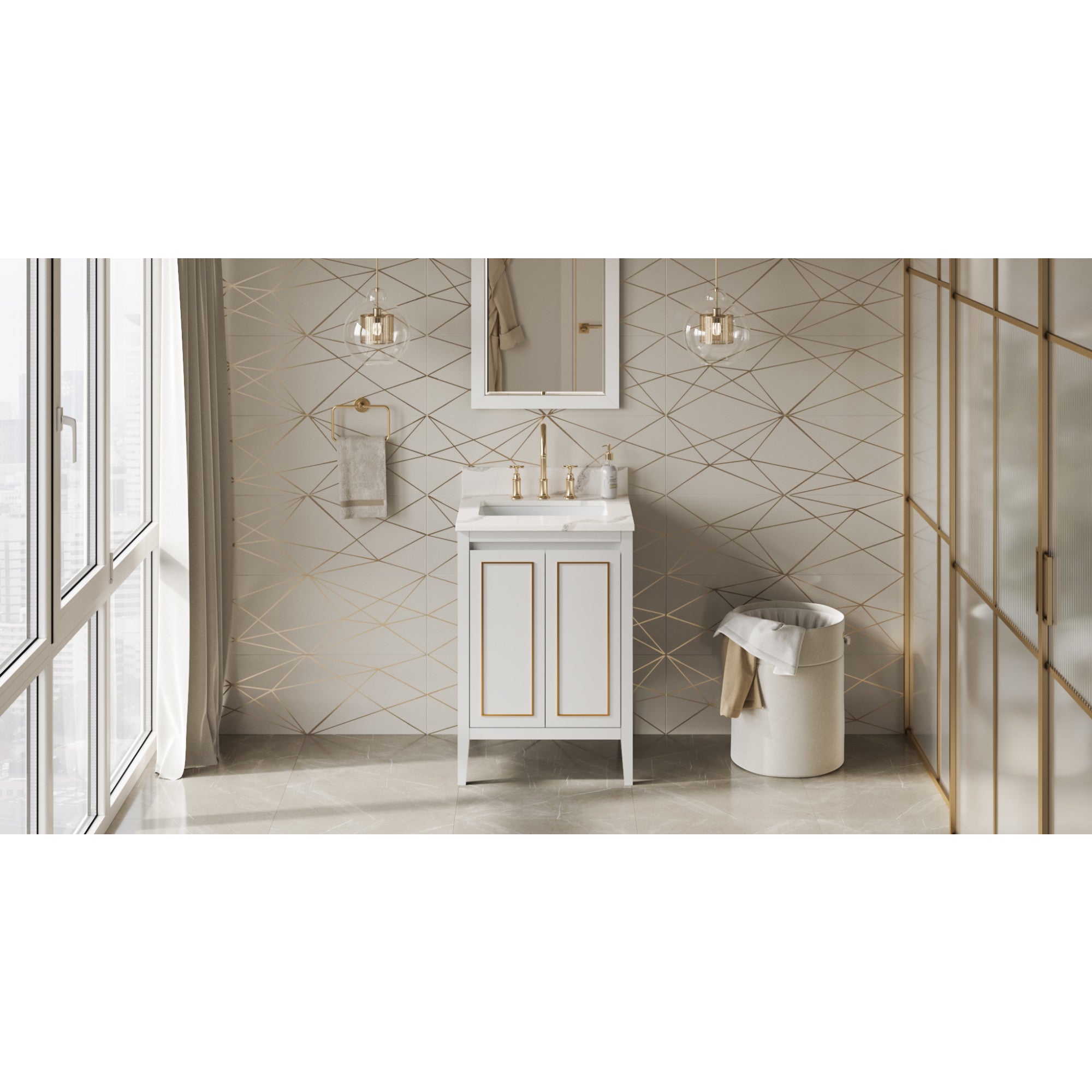24" Percival Vanity – White