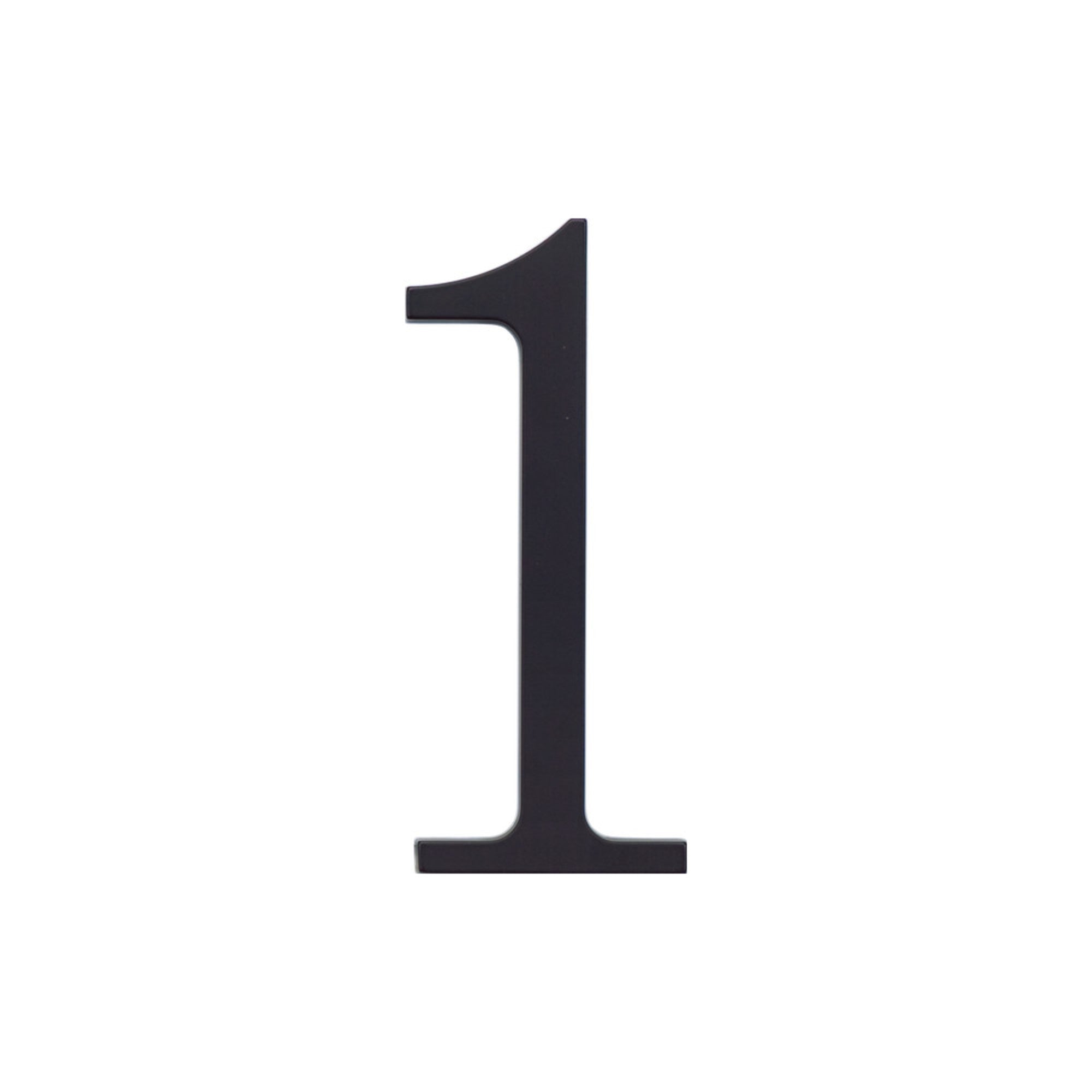 Traditionalist 6" H  House Number - Matte Black
