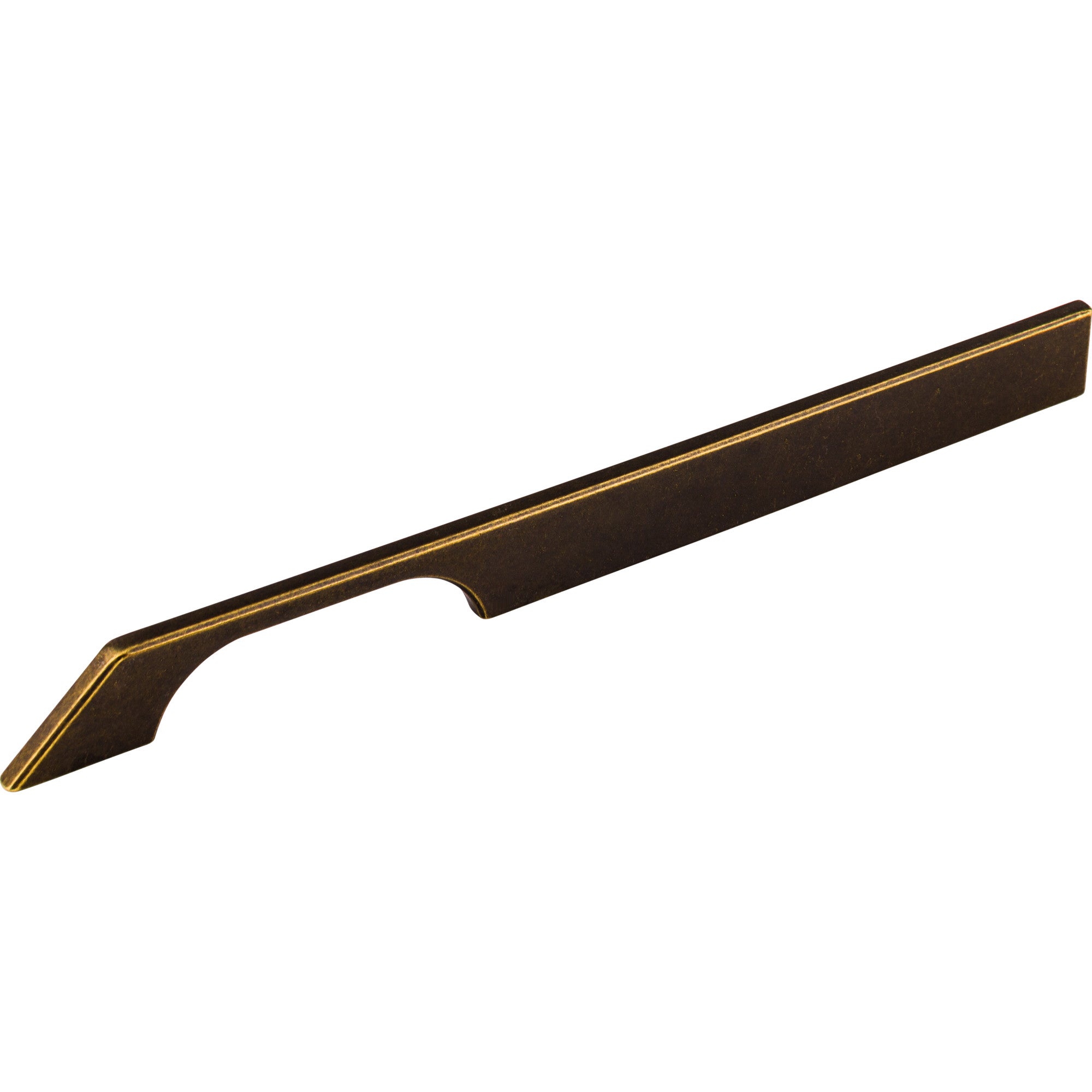 Tapered 12" Center to Center Bar Pull - German Bronze
