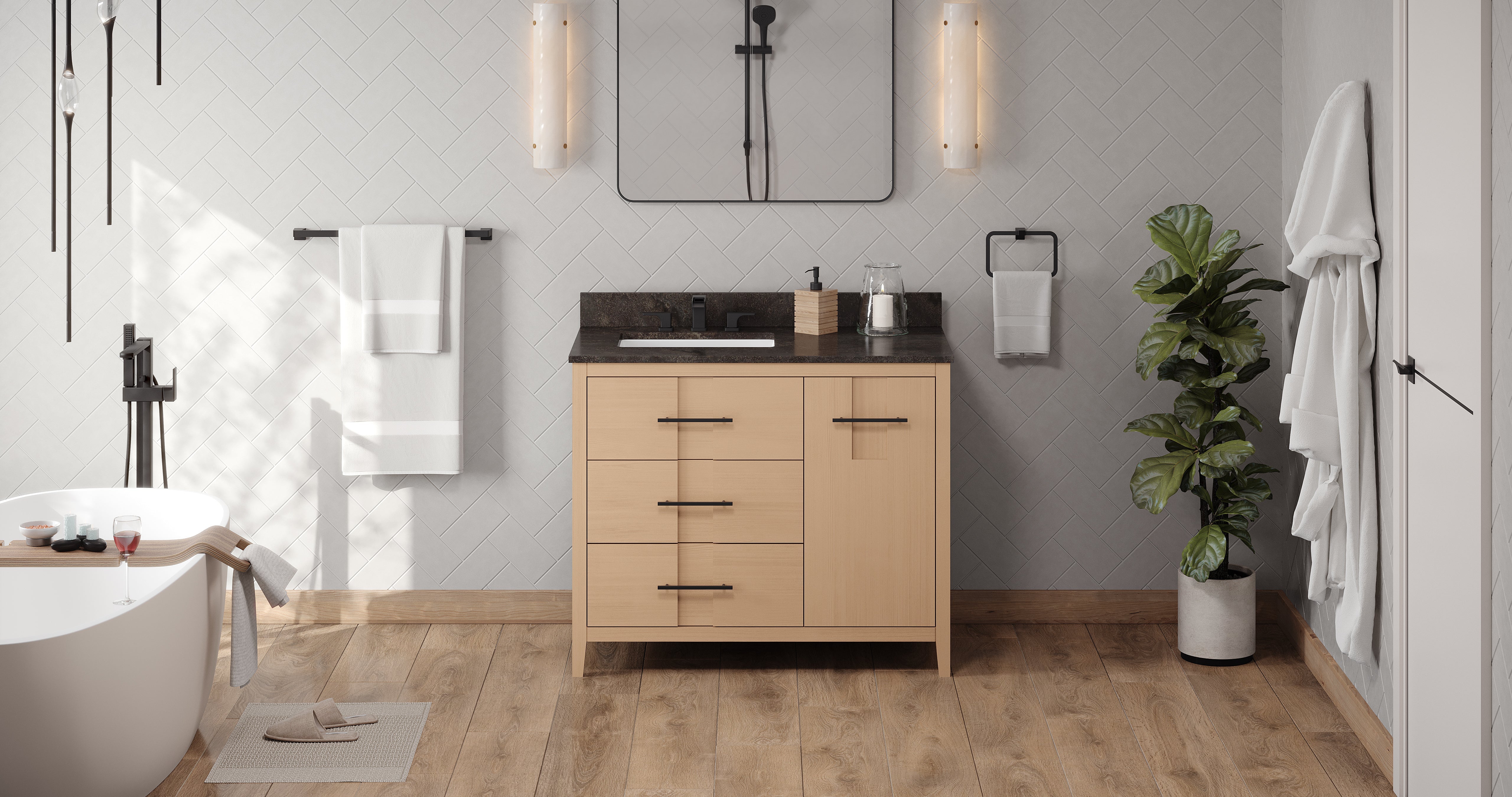 42" Katara Vanity – Left Offset