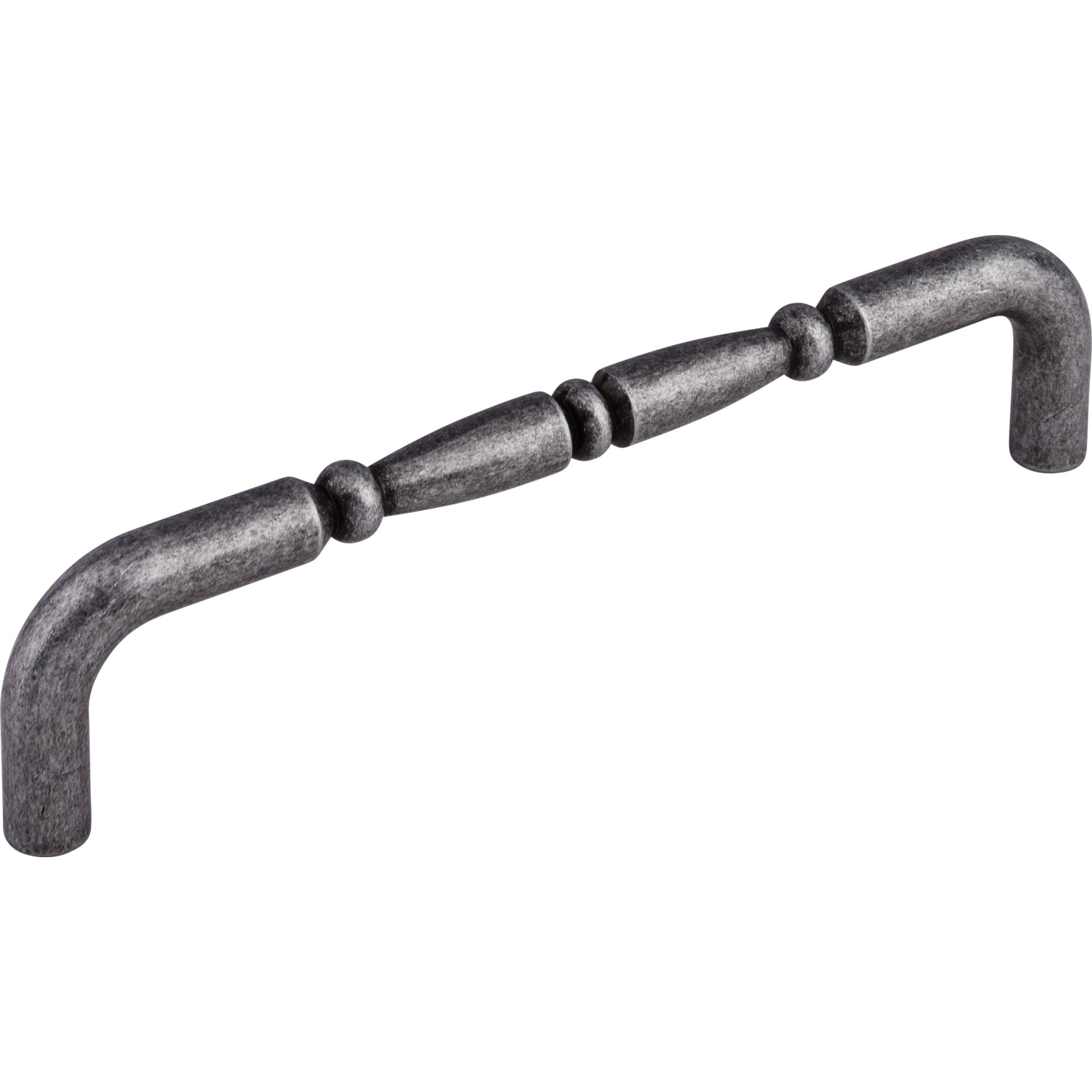 Nouveau Ring 7" Center to Center Bar Pull - Pewter