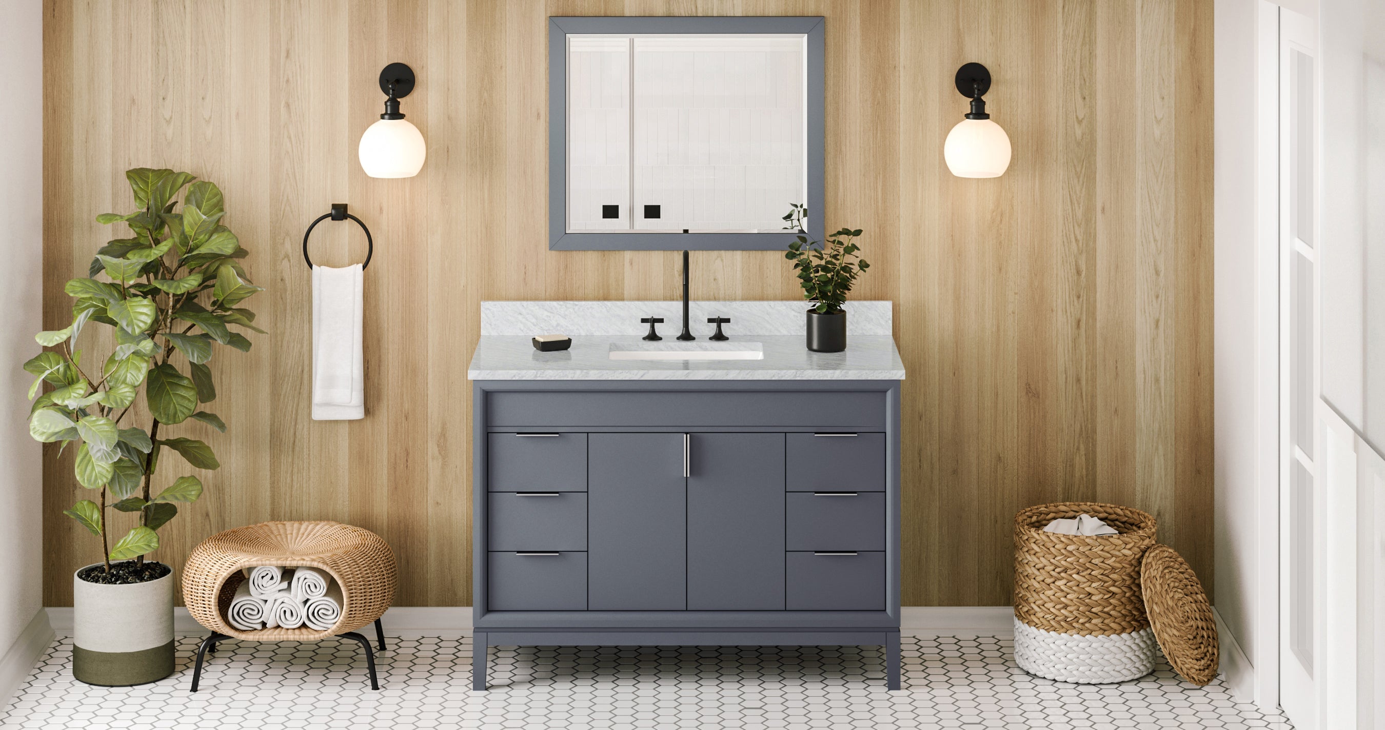 48" Theodora Vanity – Blue Steel