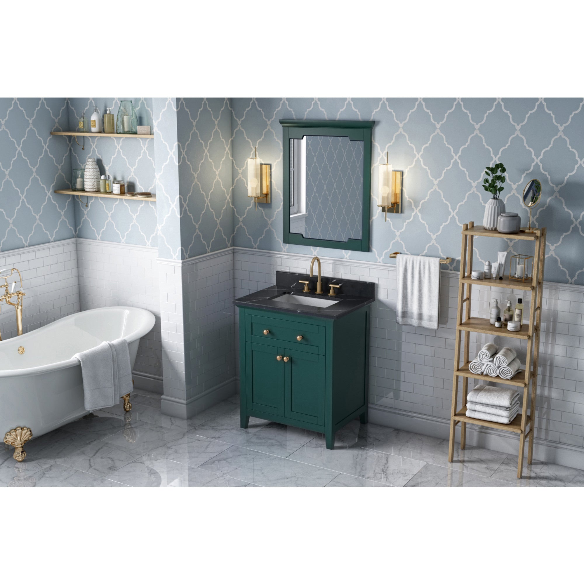 30" Chatham Vanity – Forest Green