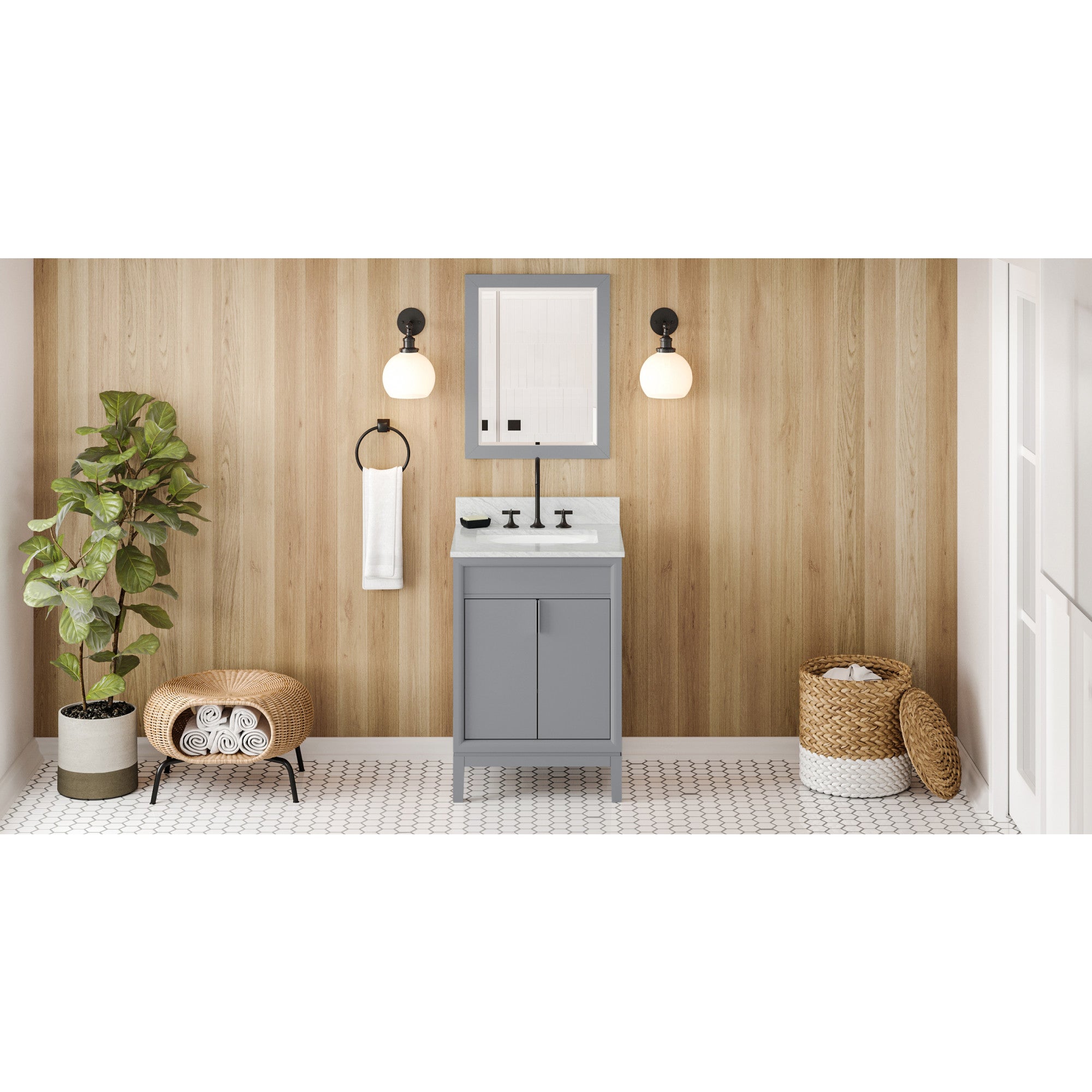 24" Grey Theodora Vanity