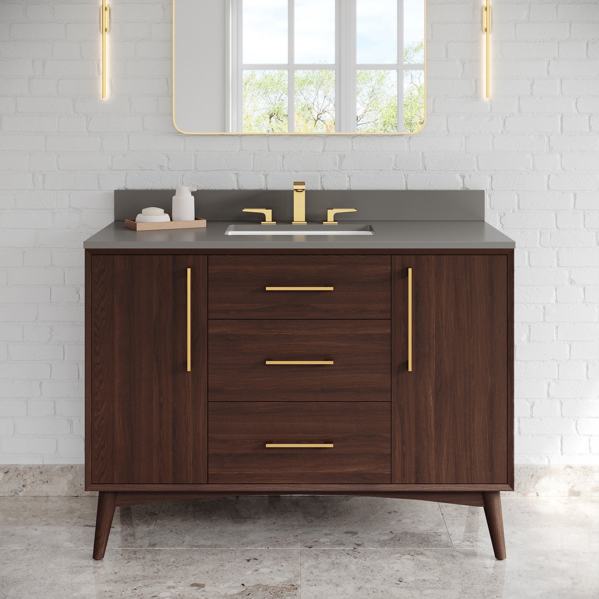 48" Dashwood Vanity – Dark Walnut