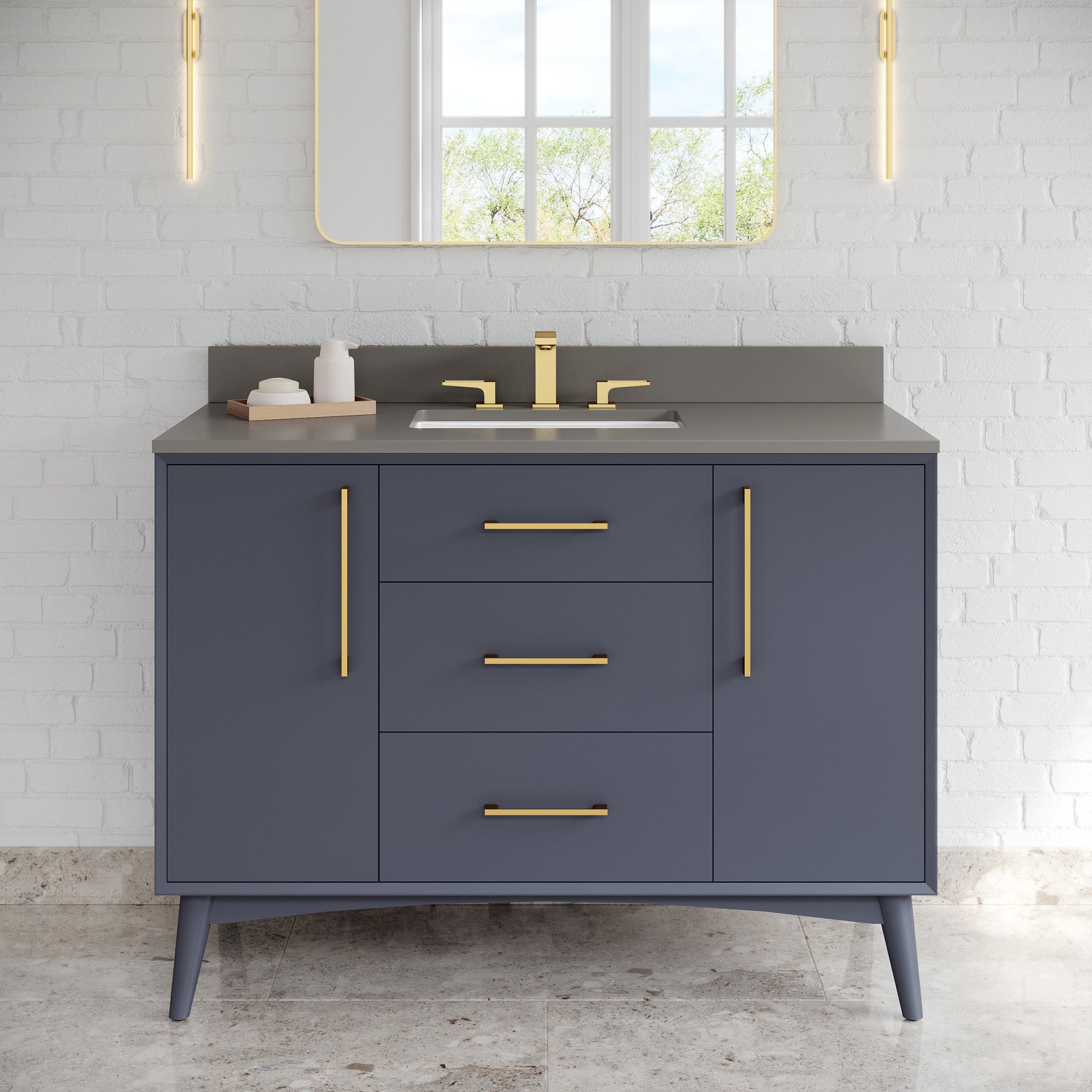 48" Dashwood Vanity – Blue Steel
