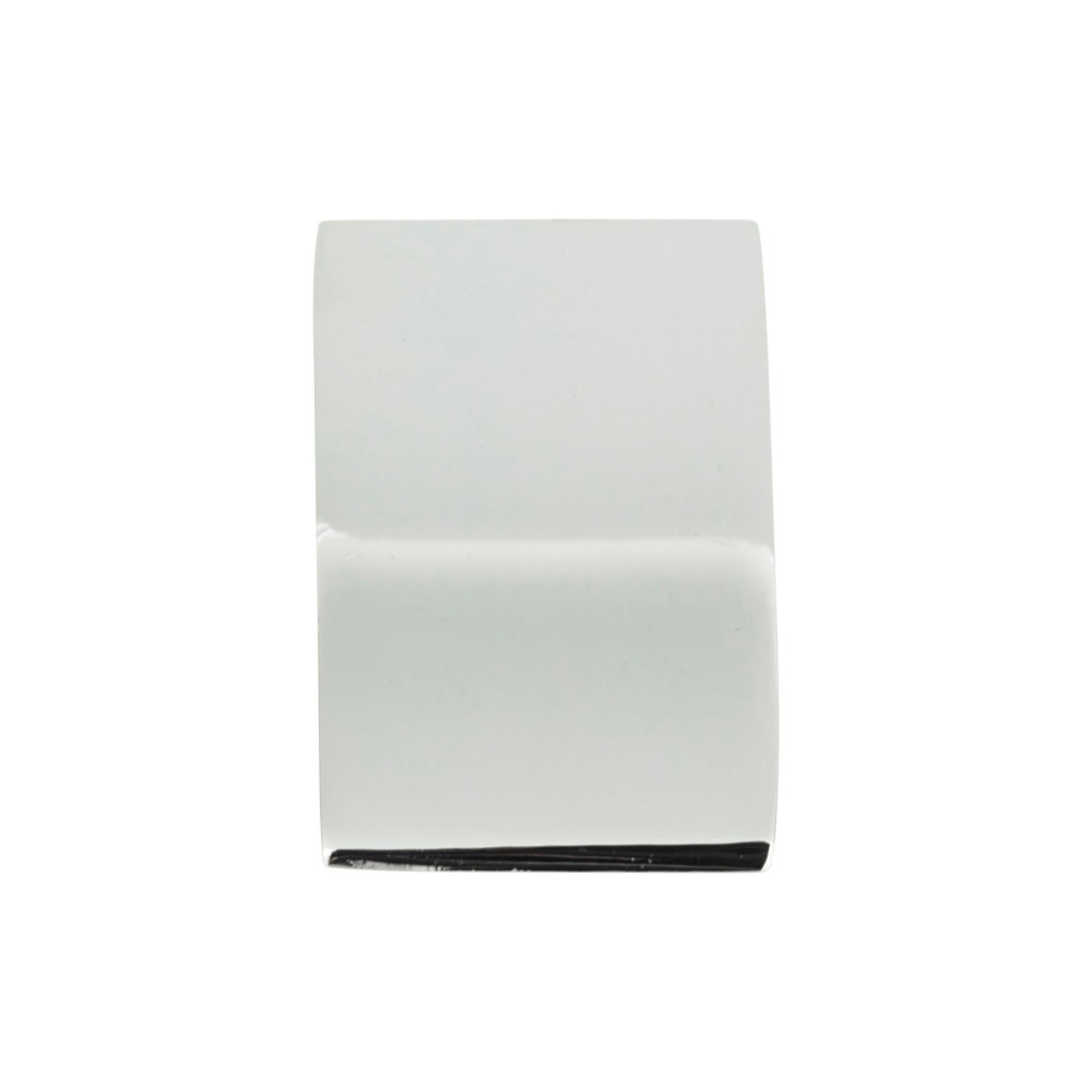 Angled Drop 15/16" Length Rectangle Knob - Polished Chrome