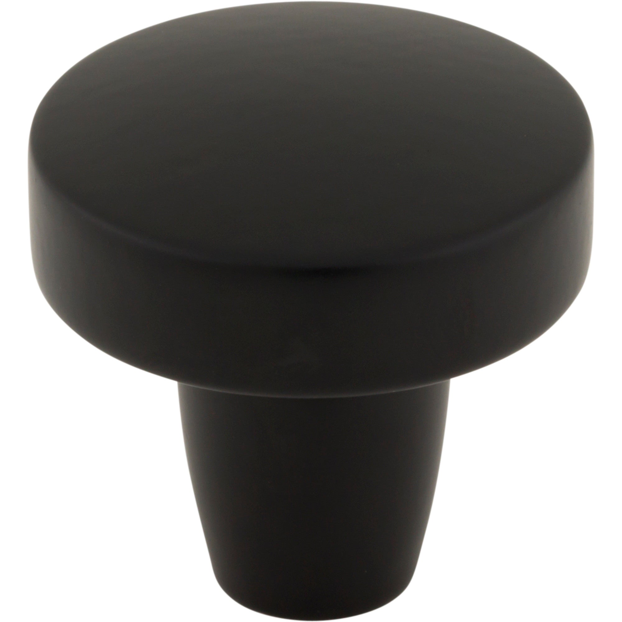 Florham 1 1/4" Diameter Round Knob - Flat Black