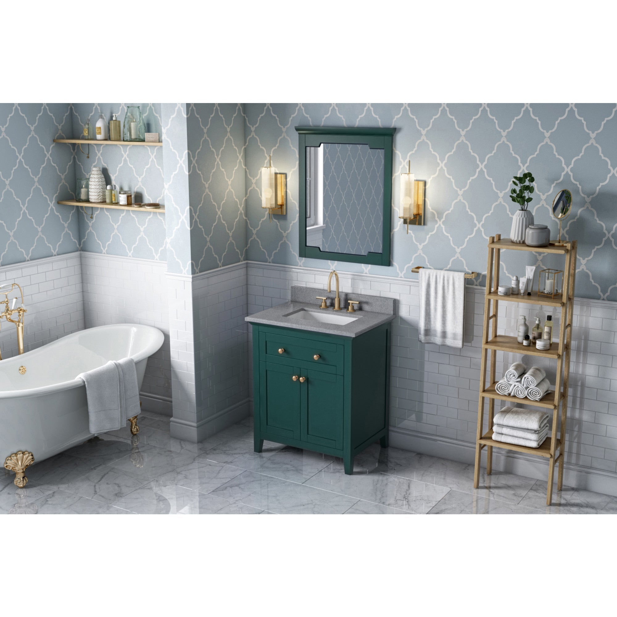 30" Chatham Vanity – Forest Green