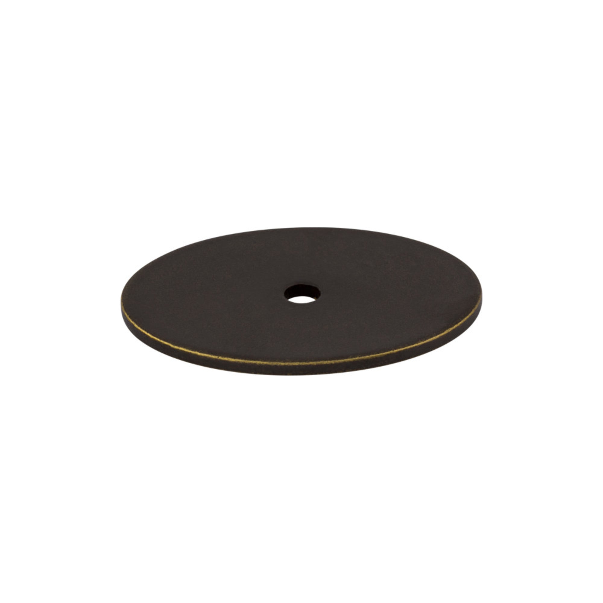 Oval Knob Backplate - German Bronze