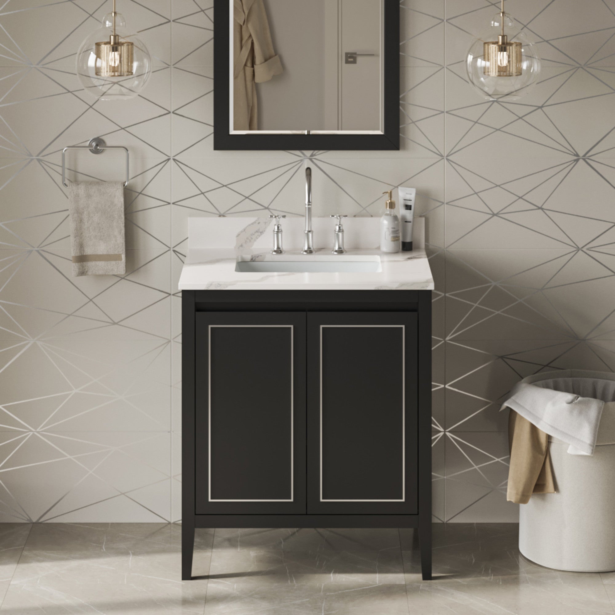 30" Percival Vanity – Black