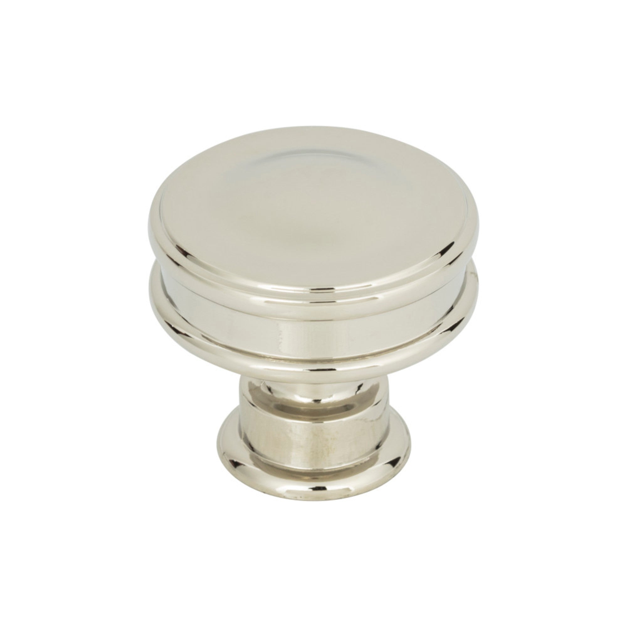 Oskar Round Knob - Polished Nickel