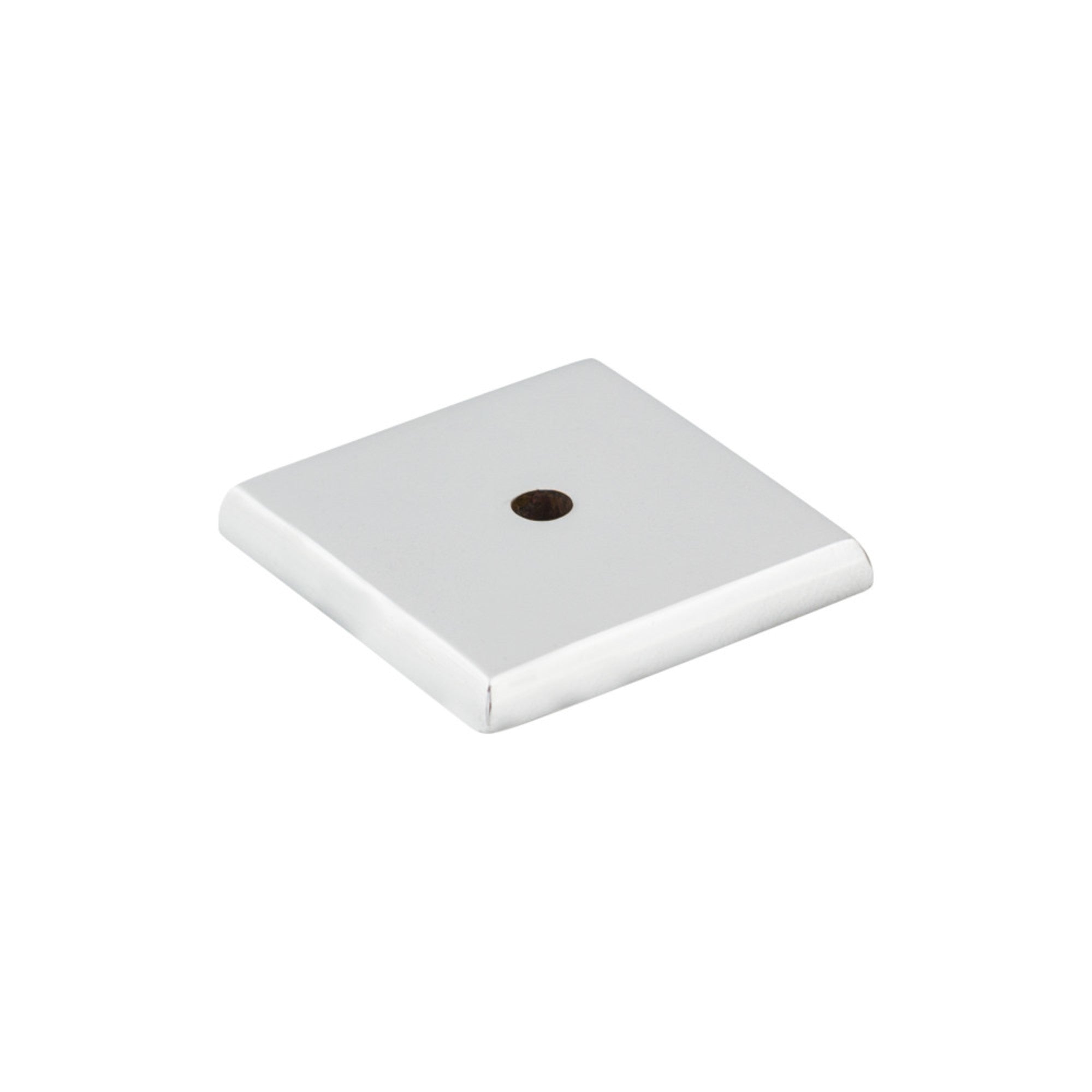 Aspen II Square Knob Backplate - Polished Chrome