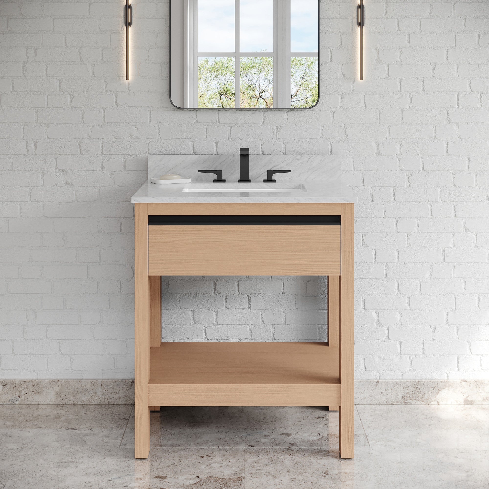 30" Jubilee Vanity – Natural Oak