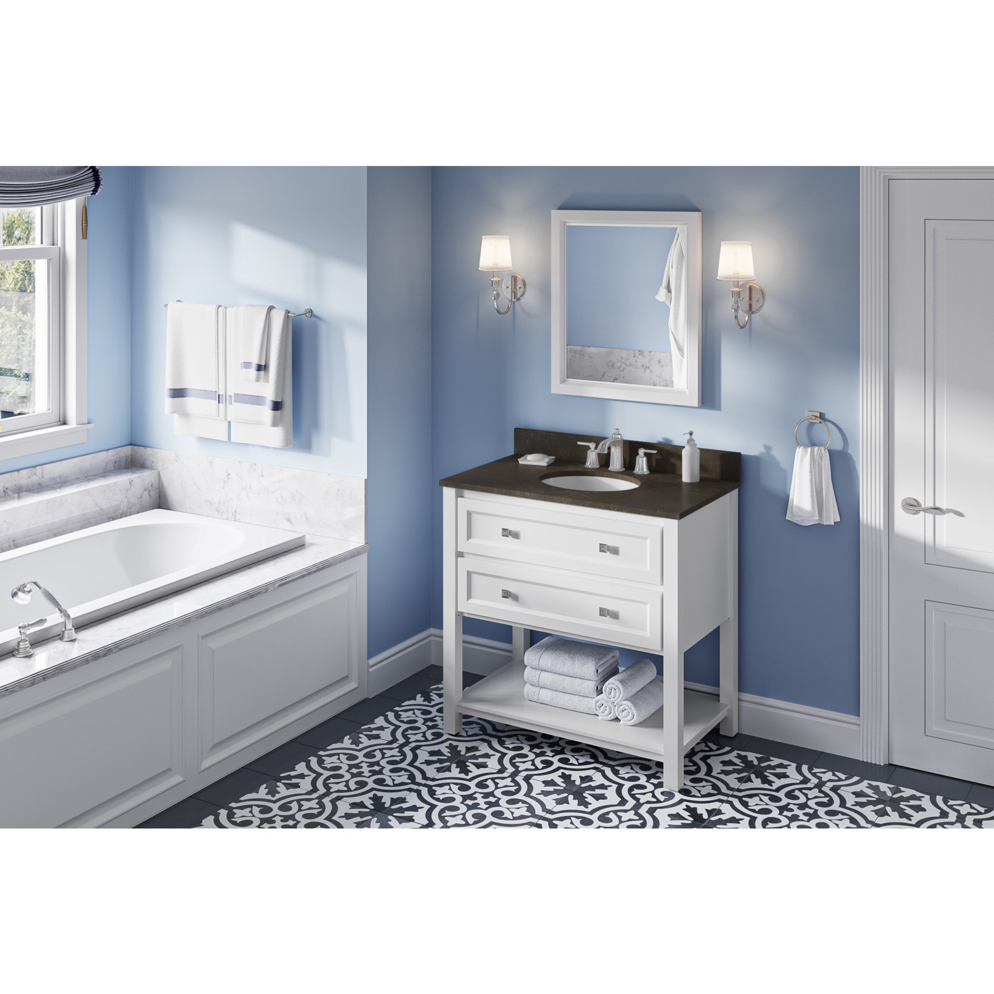 36" Adler Vanity – White