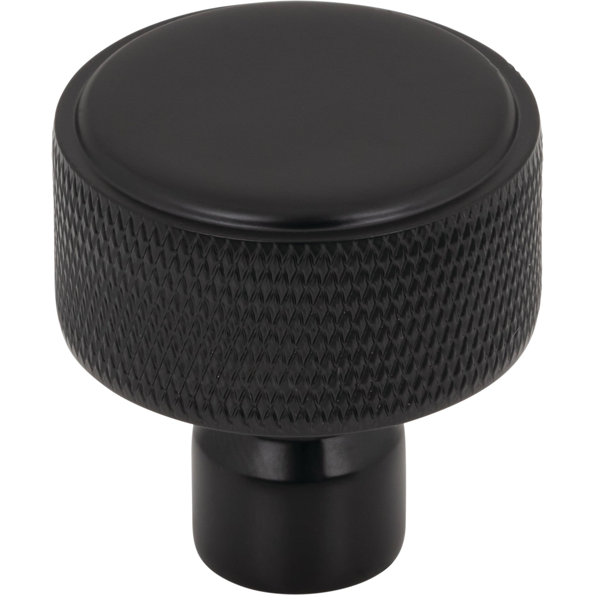 Garrison 1 1/4" Length Round Knob - Flat Black