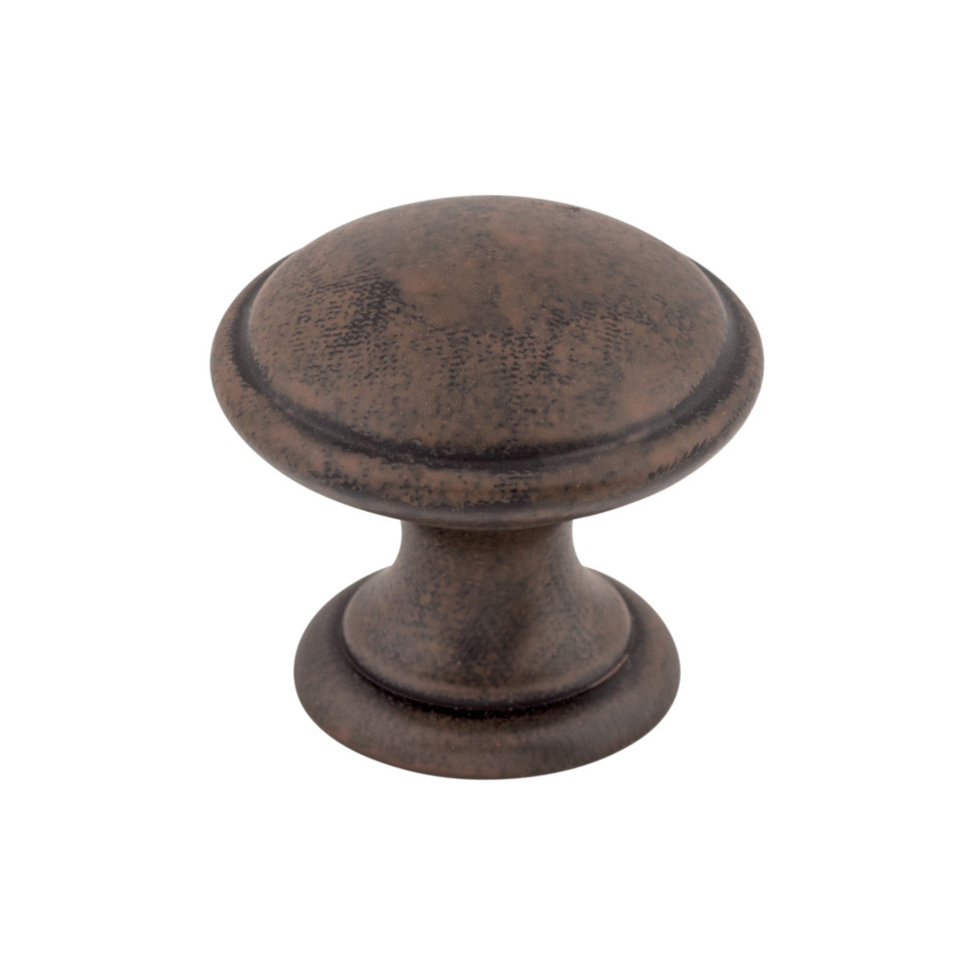 Rounded 1 1/4" Diameter Round Knob - Patina Rouge