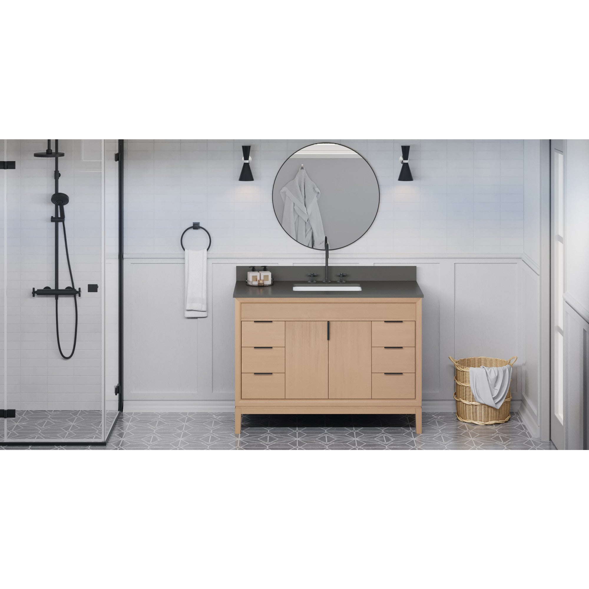 48" Theodora Vanity – Natural Oak