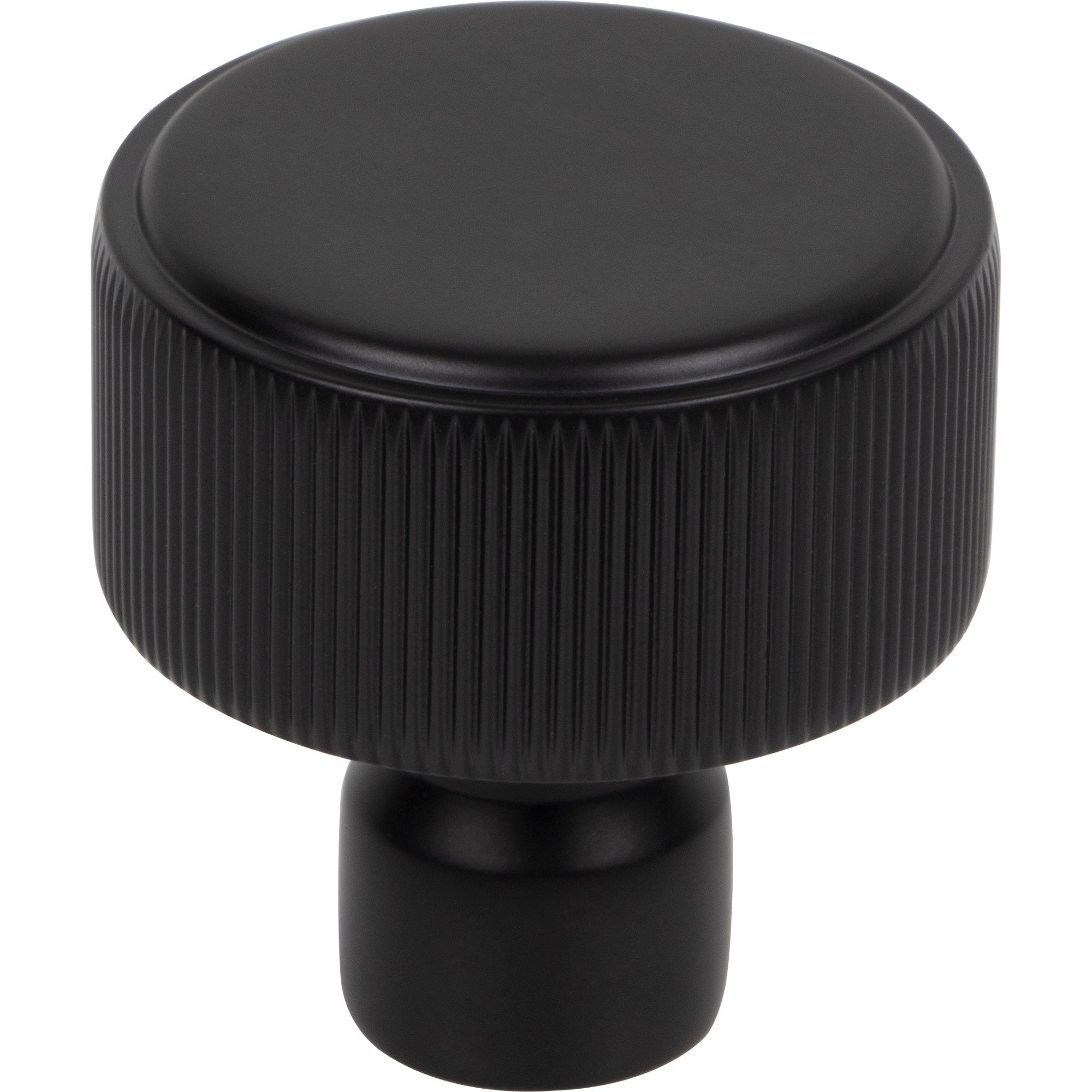 Dempsey 1 1/4" Length Round Knob - Flat Black