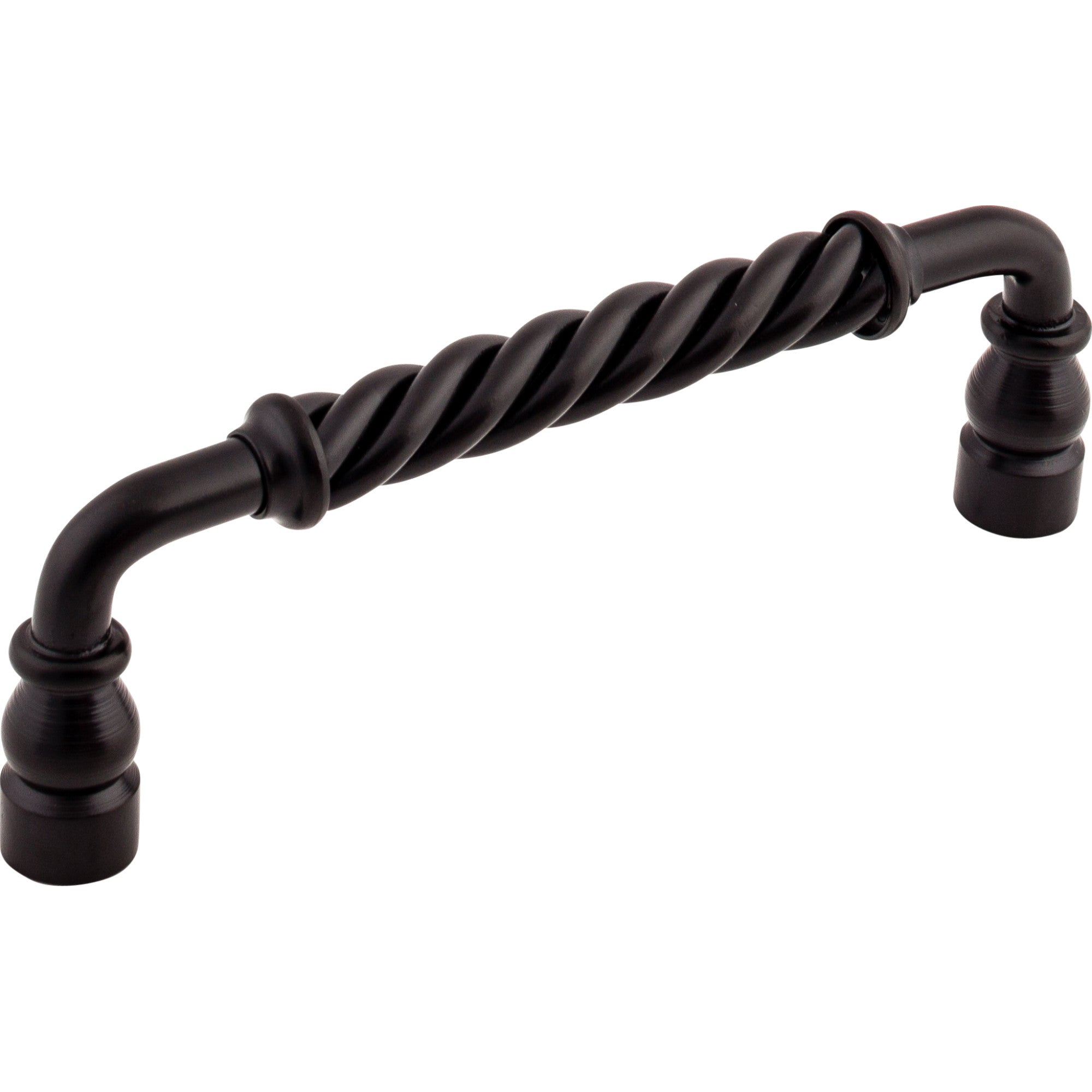 Twisted Bar 6" Center to Center Bar Pull - Patina Black