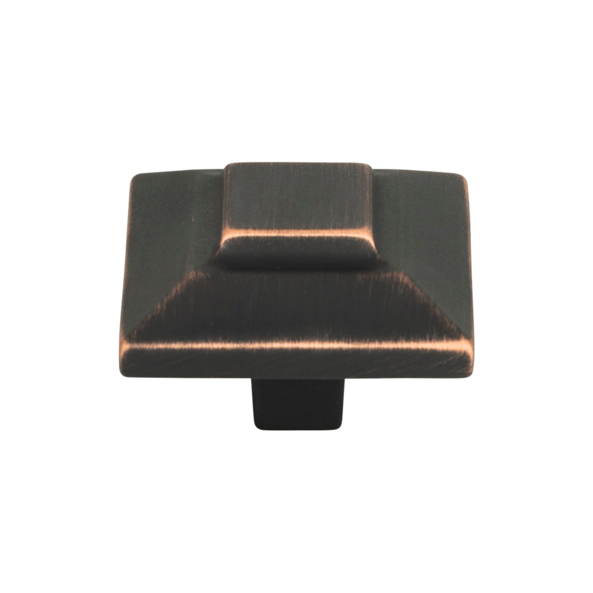 Trocadero Square Knob - Venetian Bronze