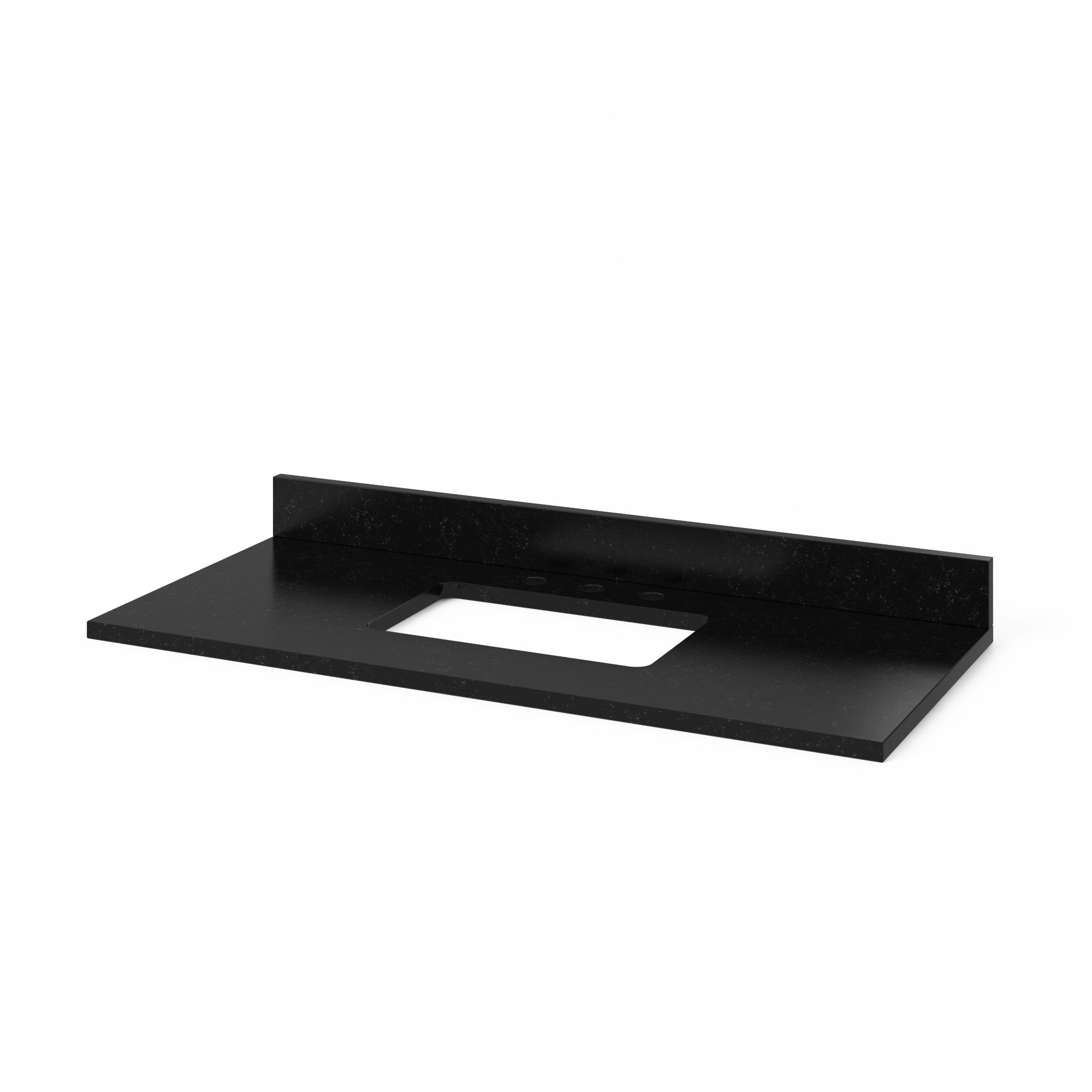 48" Black Cade Vanity, Black Granite Vanity Top, undermount rectangle bowl